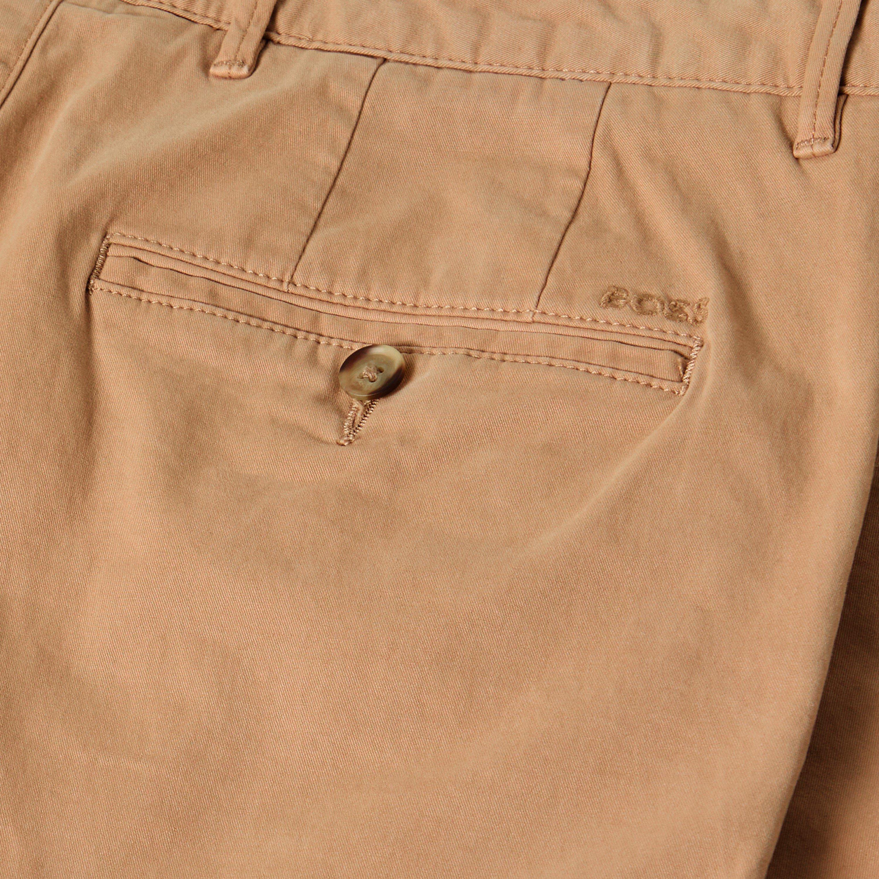 Light Beige - Boss - Men's Crigan3-D Straight Leg Trousers - 3