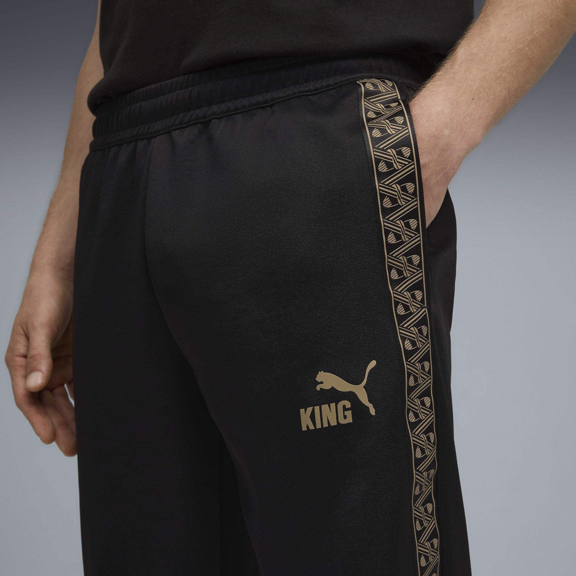 Black/Gold - Puma - Men's King Anthem Performance Tracksuit Bottoms - 5