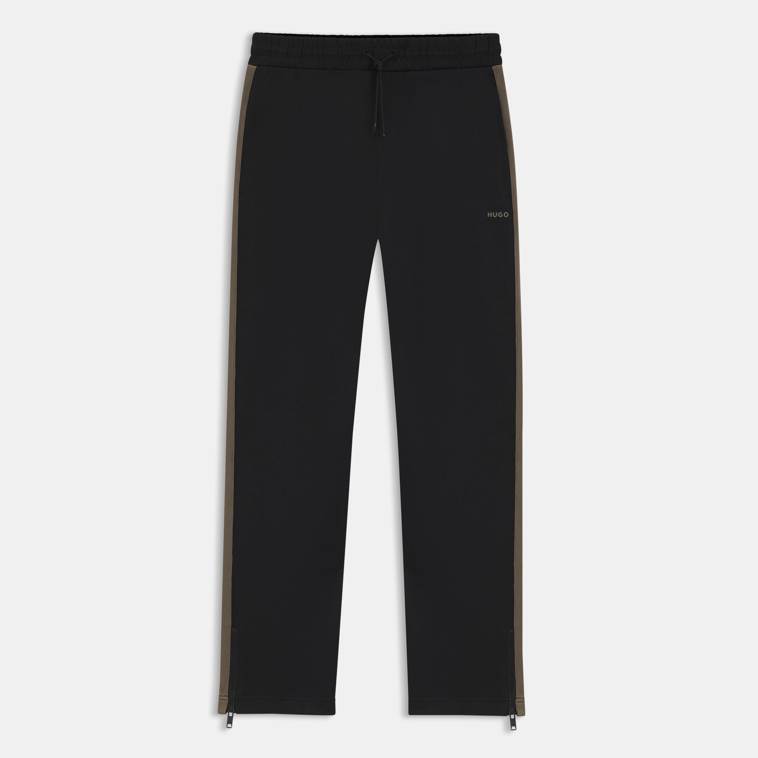 Hugo Mens HUGO Comfort Jogger Bottoms with Logo Detail (Dolos) - Black 001 - L