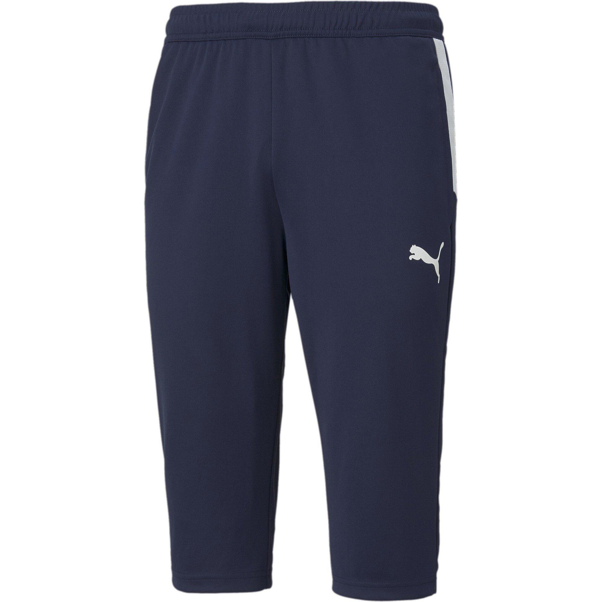 Puma Men's Teamliga Training 3/4 Pants Tracksuit Bottom - Peacoat/White - XS