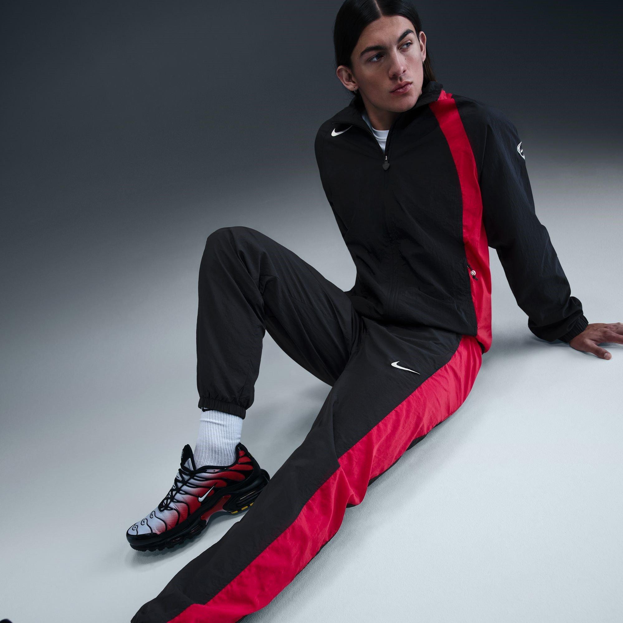 Black/Red - Nike - T90 Tracksuit Bottoms Mens - 11