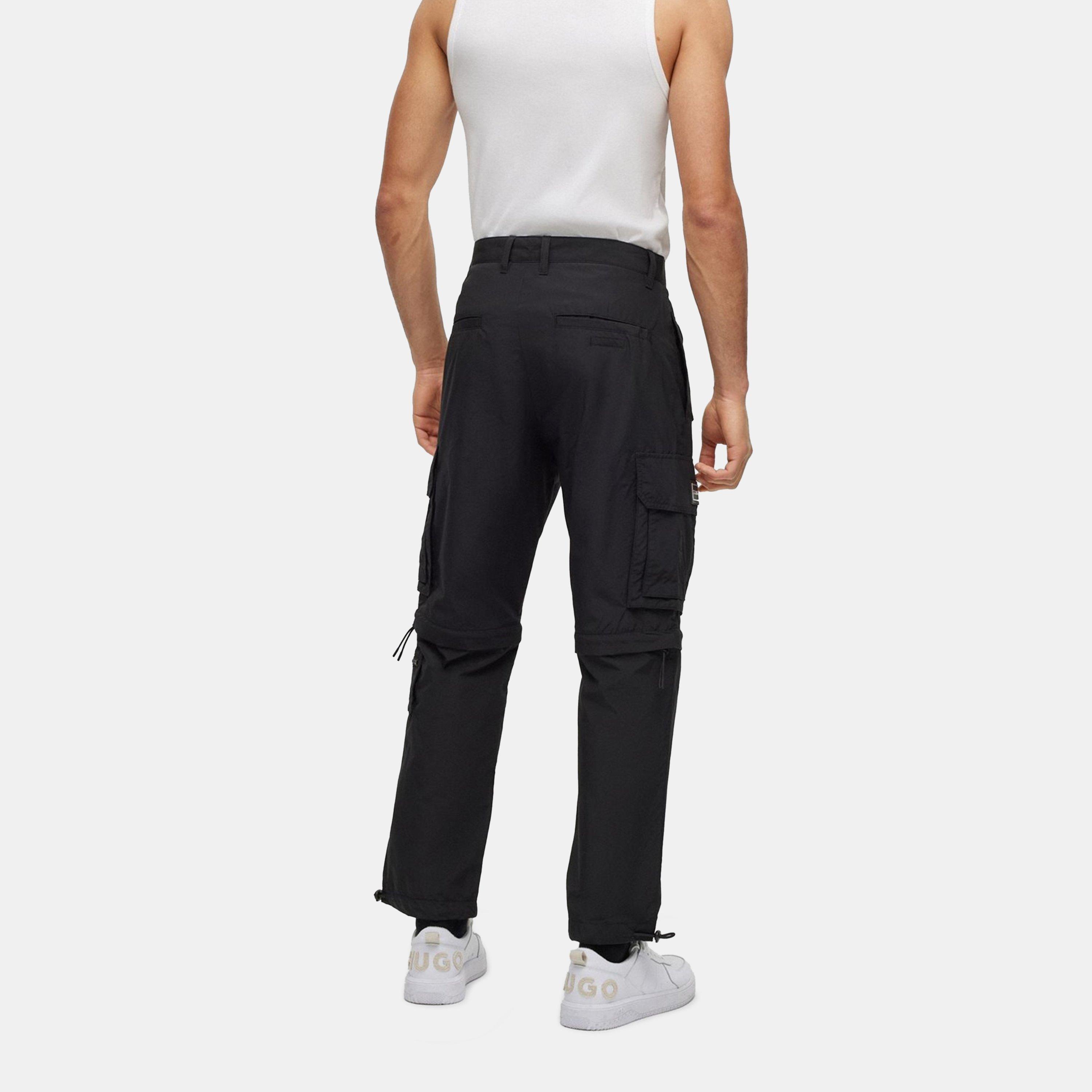 Black - Hugo - Men's Straight Leg Trousers - 4