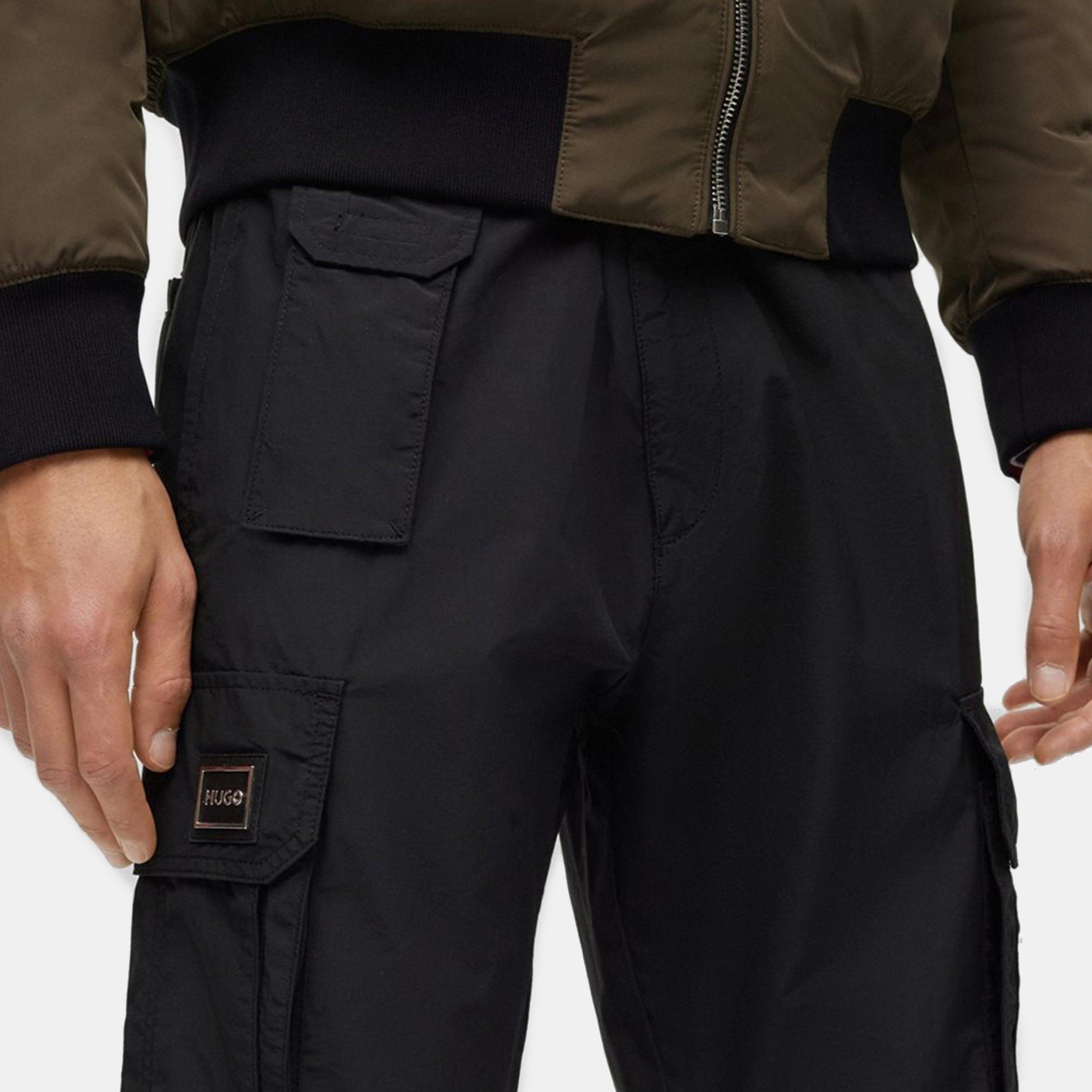 Black - Hugo - Men's Straight Leg Trousers - 5