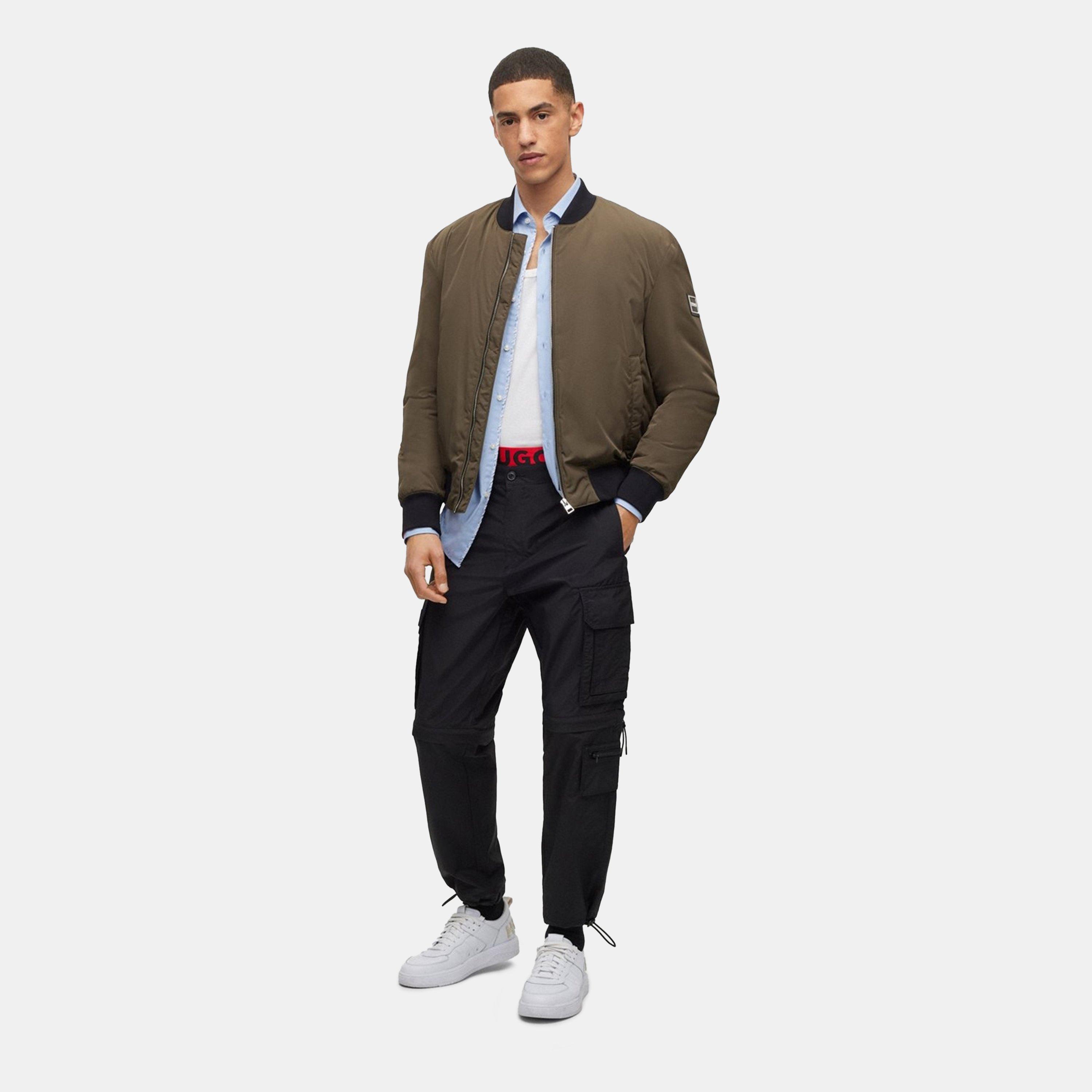 Black - Hugo - Men's Straight Leg Trousers - 6