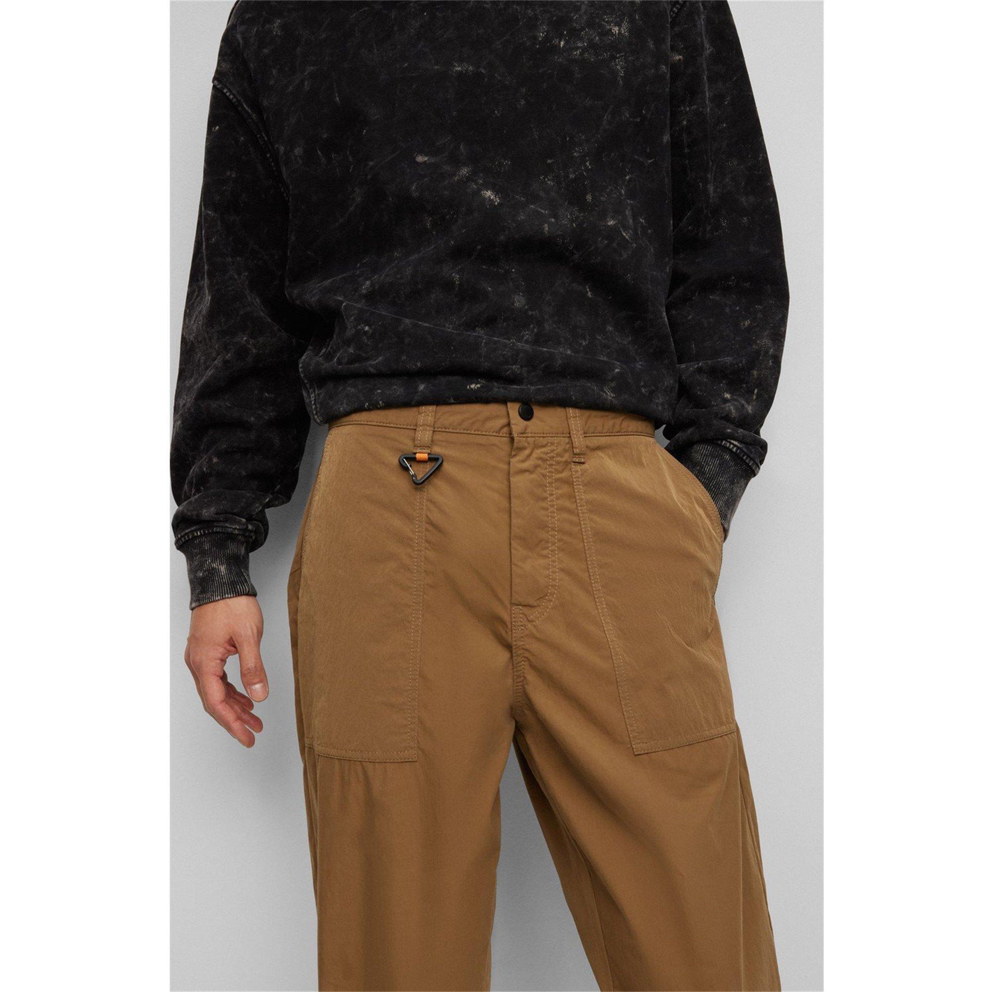 Open Beige - Boss - Men's Statum Pp Straight Leg Trousers - 4