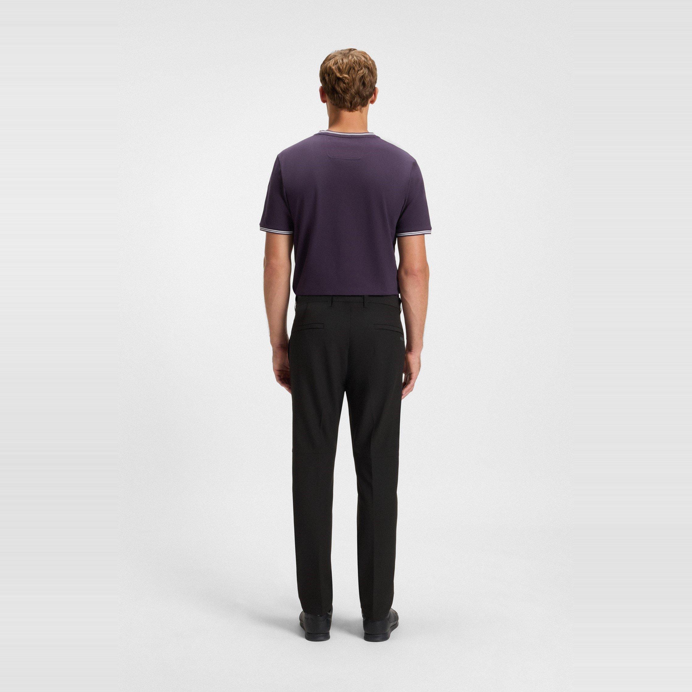 Black - Boss - Men's T Commuter Straight Leg Trousers - 3