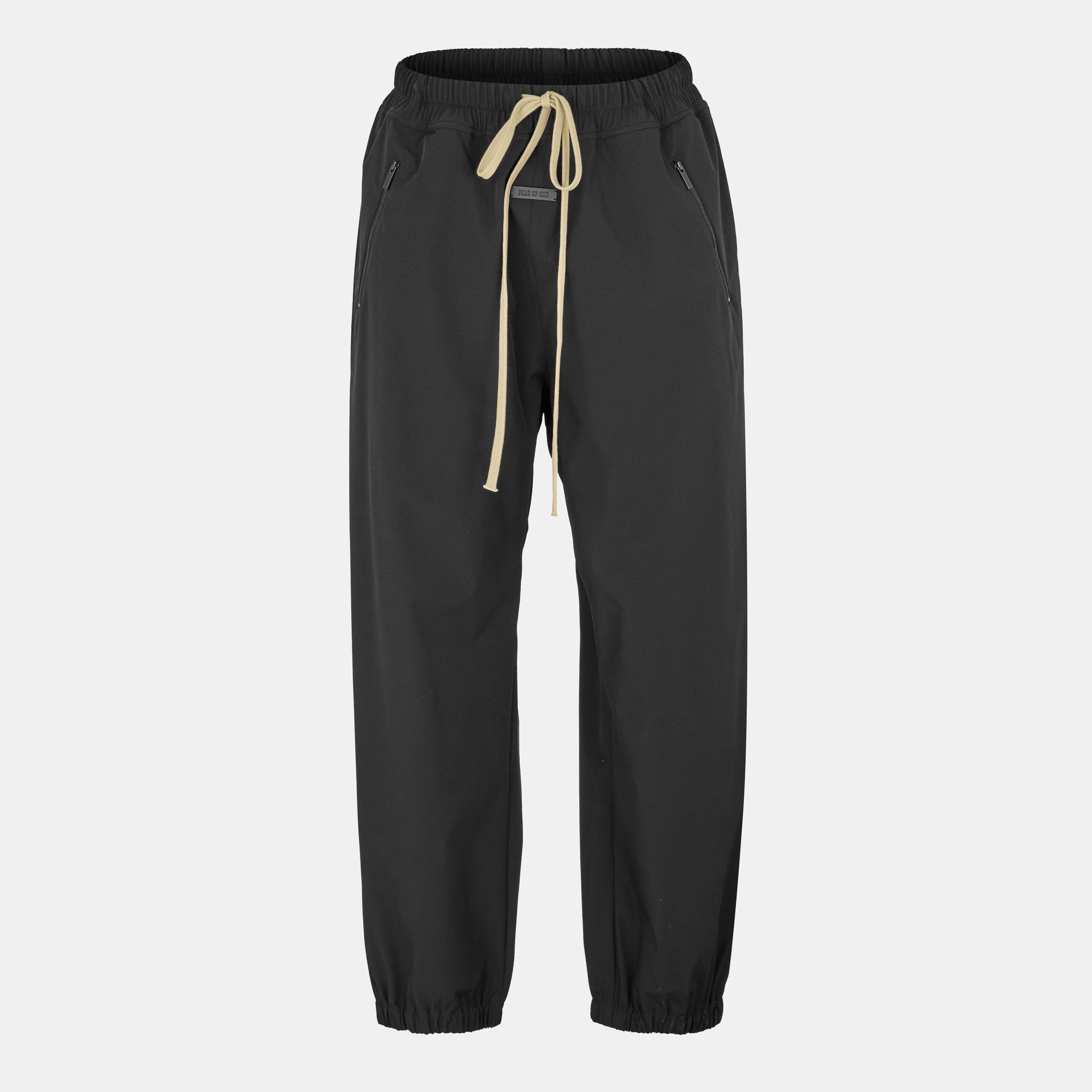 Black - Fear Of God - Men's Cuffed Athletic Closed Hem Tracksuit Joggers - 1