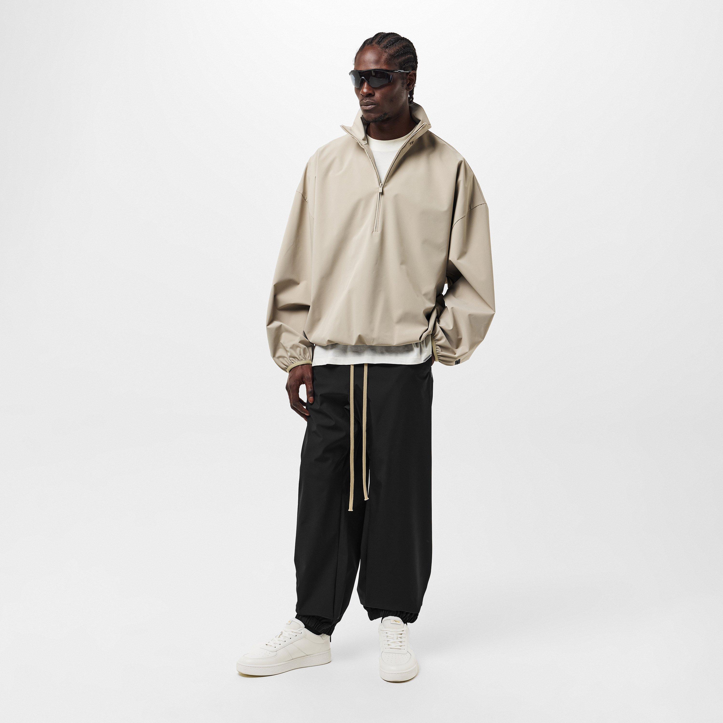 Black - Fear Of God - Men's Closed Hem Poly Tracksuit Bottoms, Closed Hem Design - 6