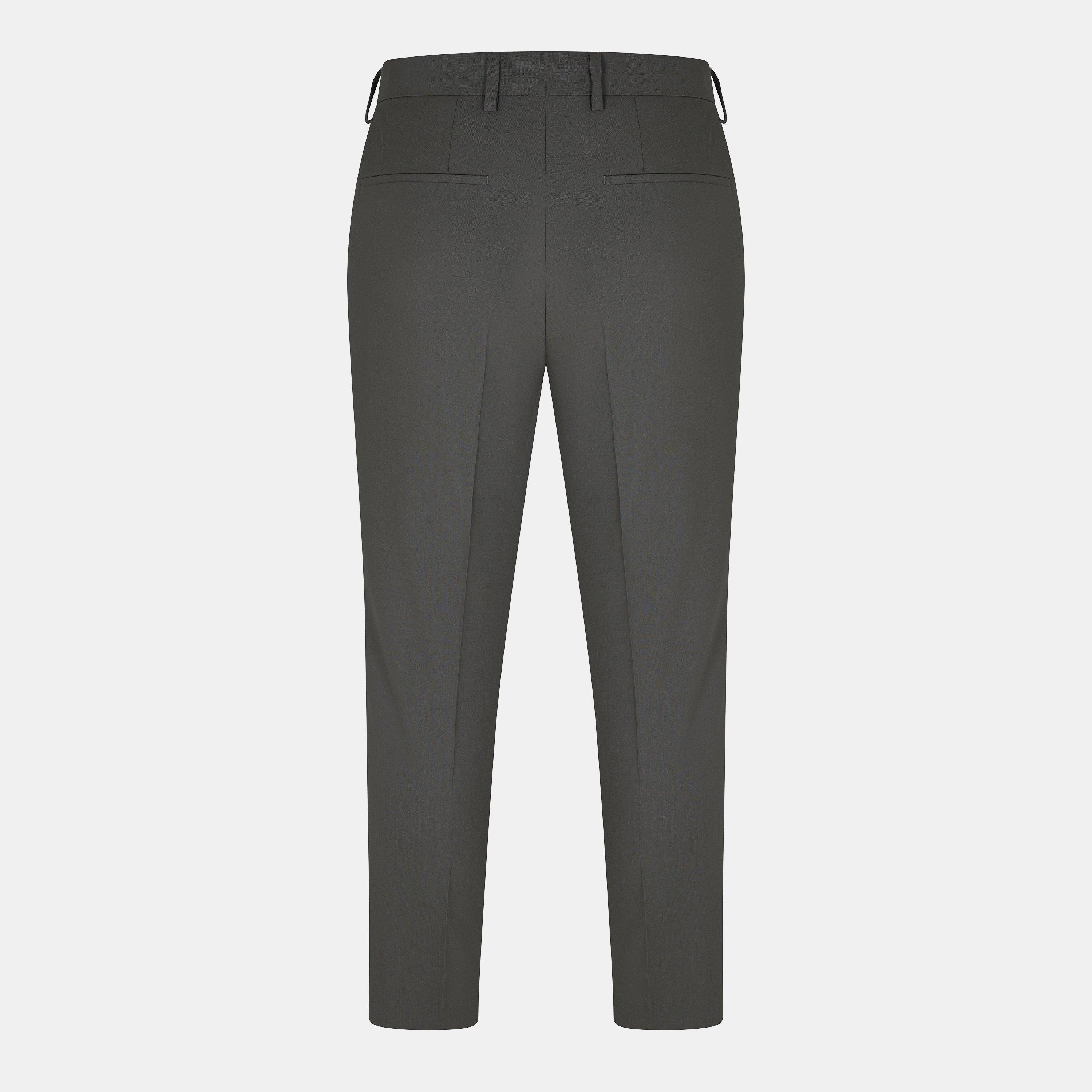 Dark Beige - Hugo - Men's Straight Leg Trousers - 2