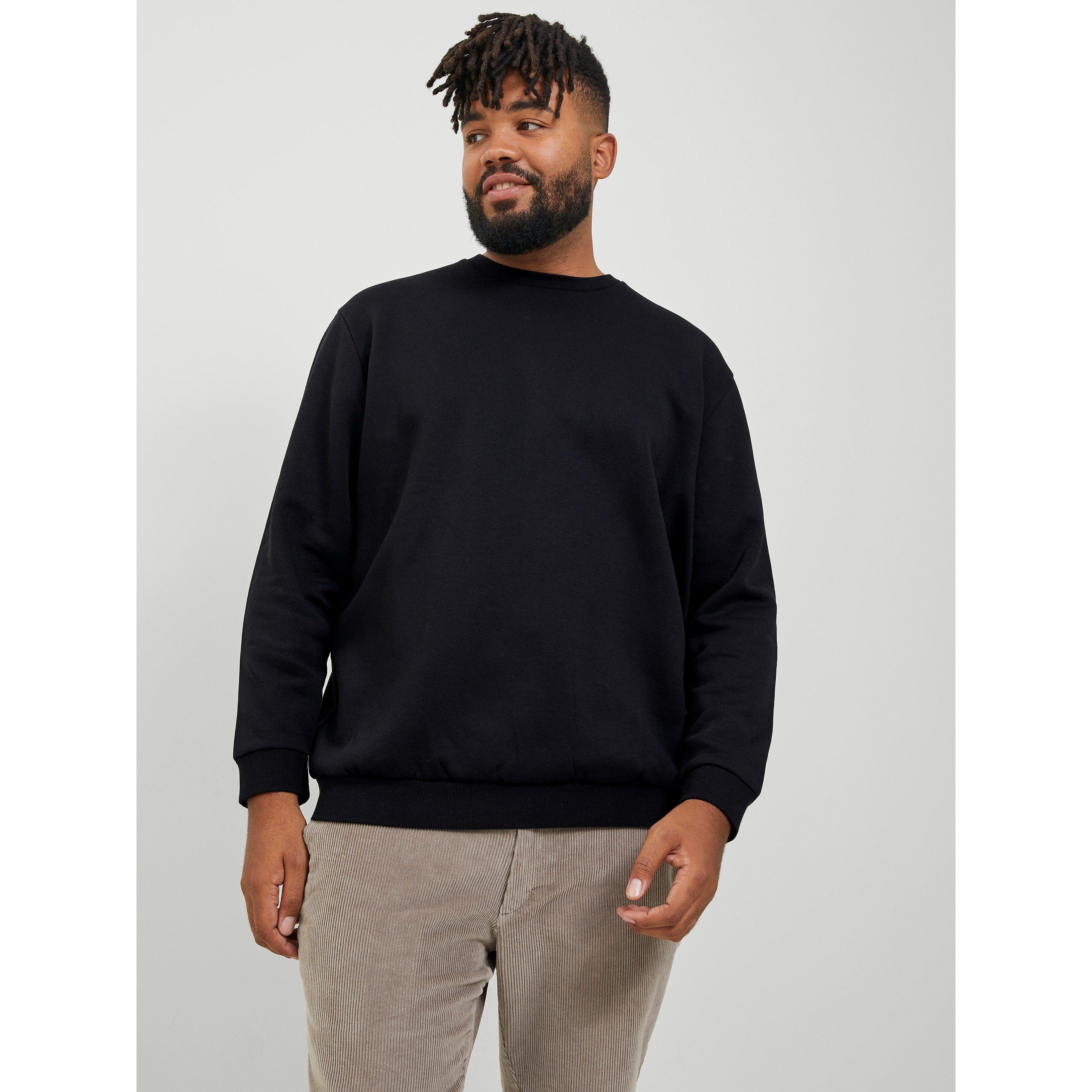 Nero - Jack and Jones - Bradley Crew Sweater Mens Plus Size - 2