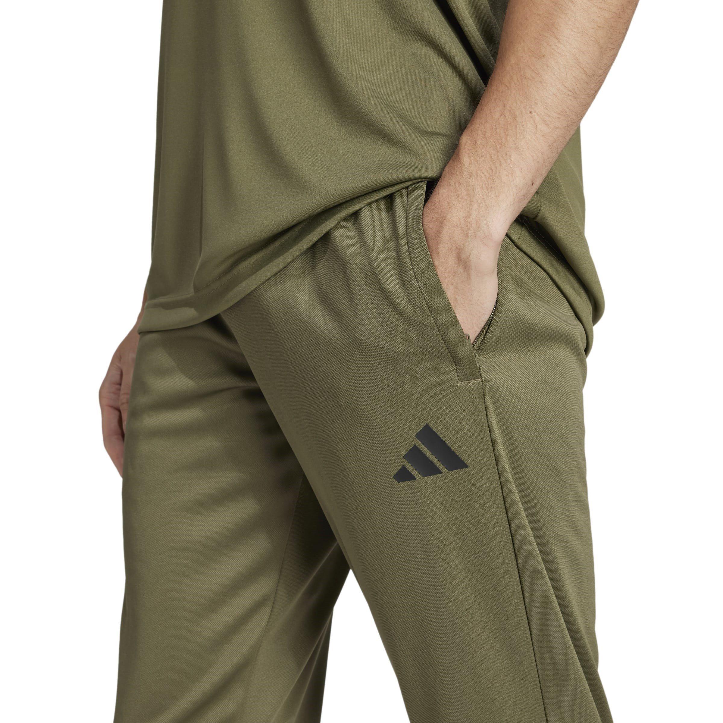Olive/Black - adidas - slim Sereno tapered pants Mens - 5
