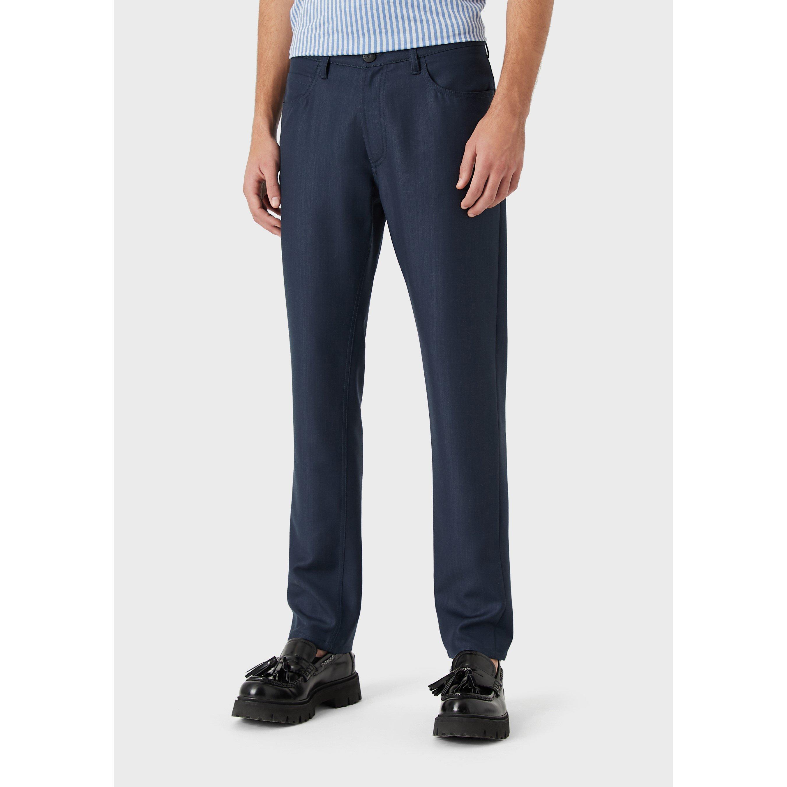 Avio - Emporio Armani - Men's Straight Leg Trouser - 2