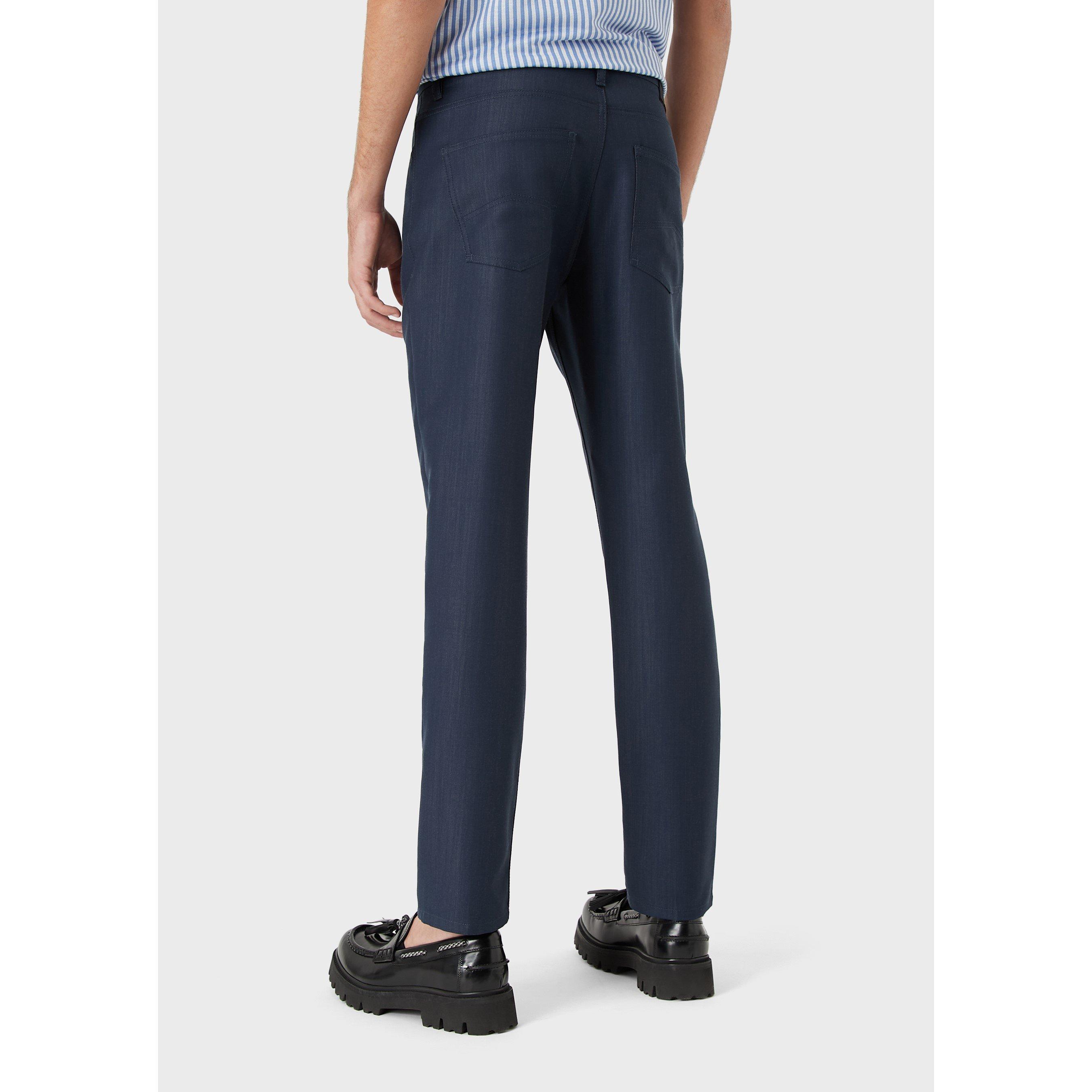 Avio - Emporio Armani - Men's Straight Leg Trouser - 3