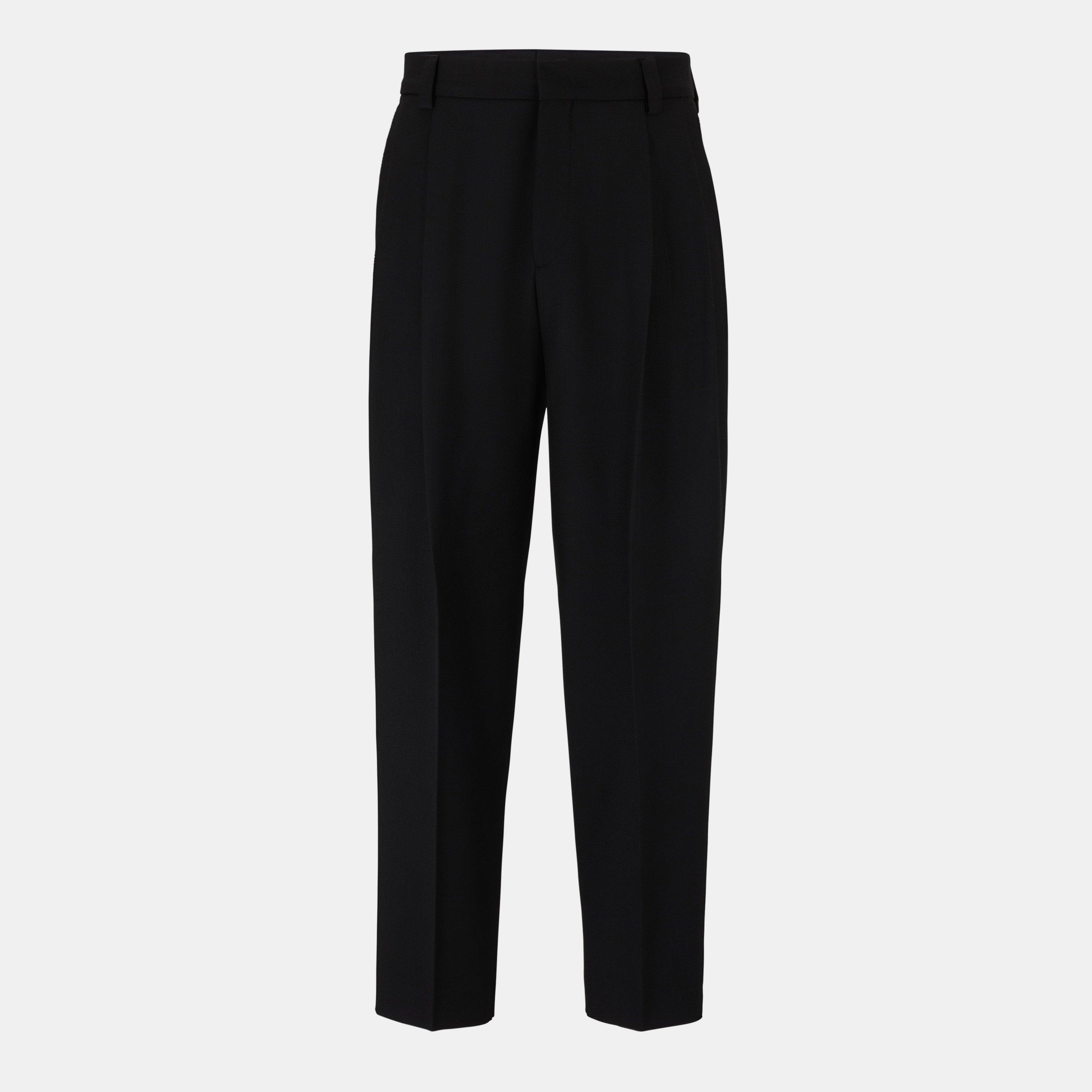 Black - Hugo - Men's Straight Leg Trousers