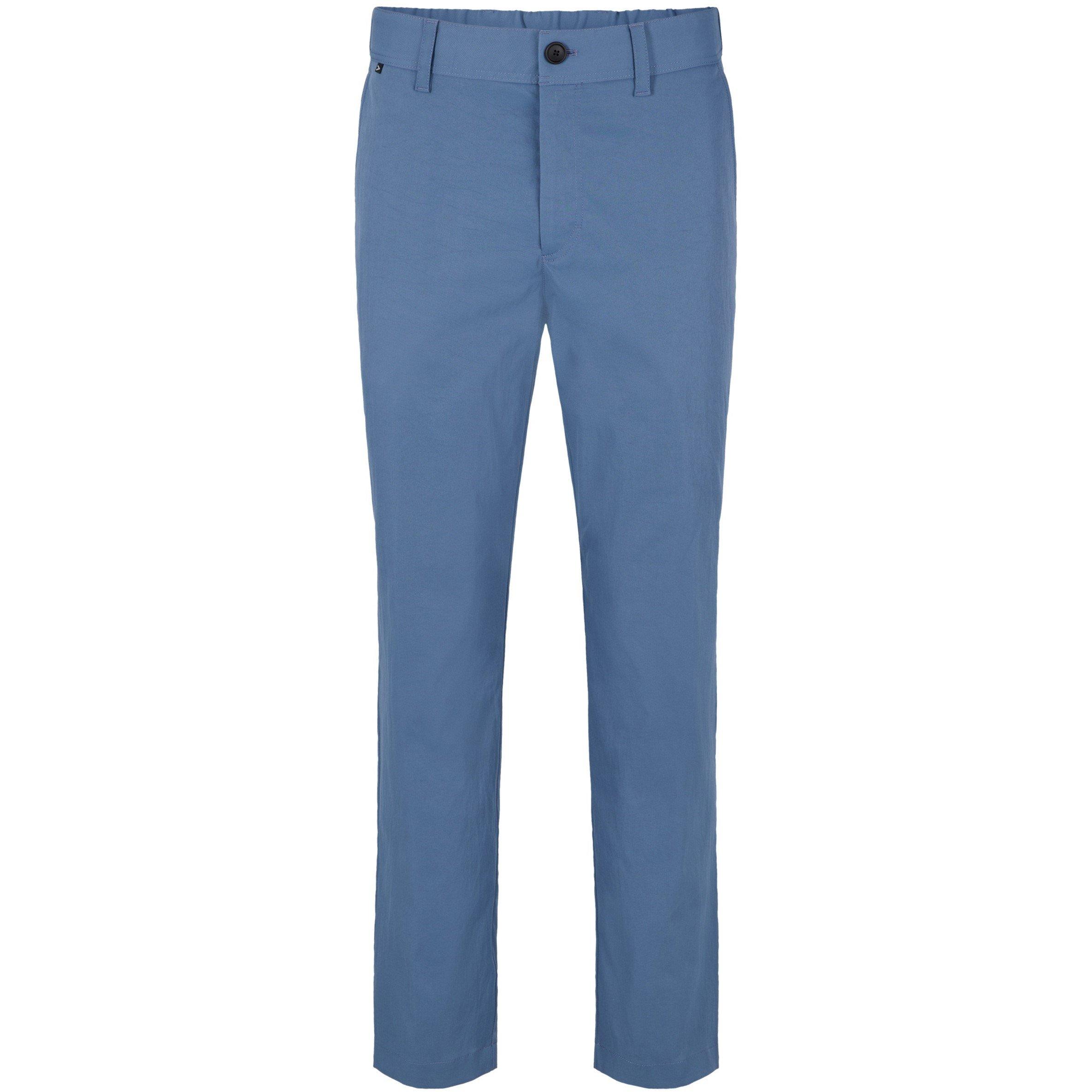 Bright Blue - Boss - Men's Perin Straight Leg Trouser