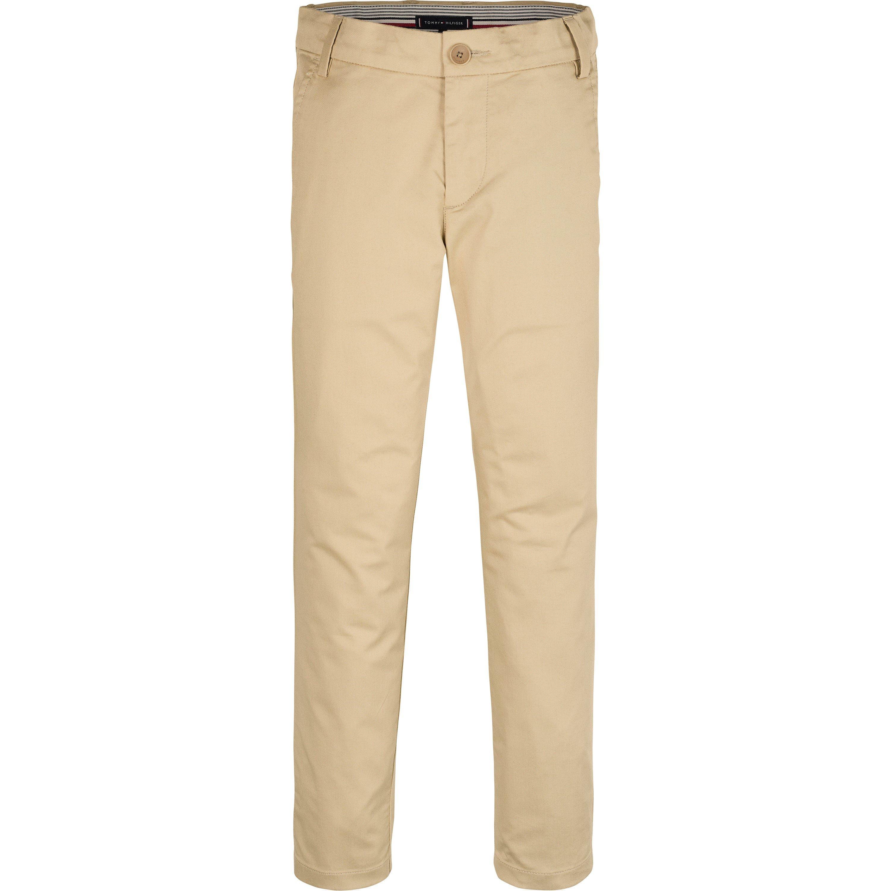 Tommy Hilfiger Boys Kids' Adaptable Waistband Durable Chinos - Gentle Gold Ab9 - 14Y