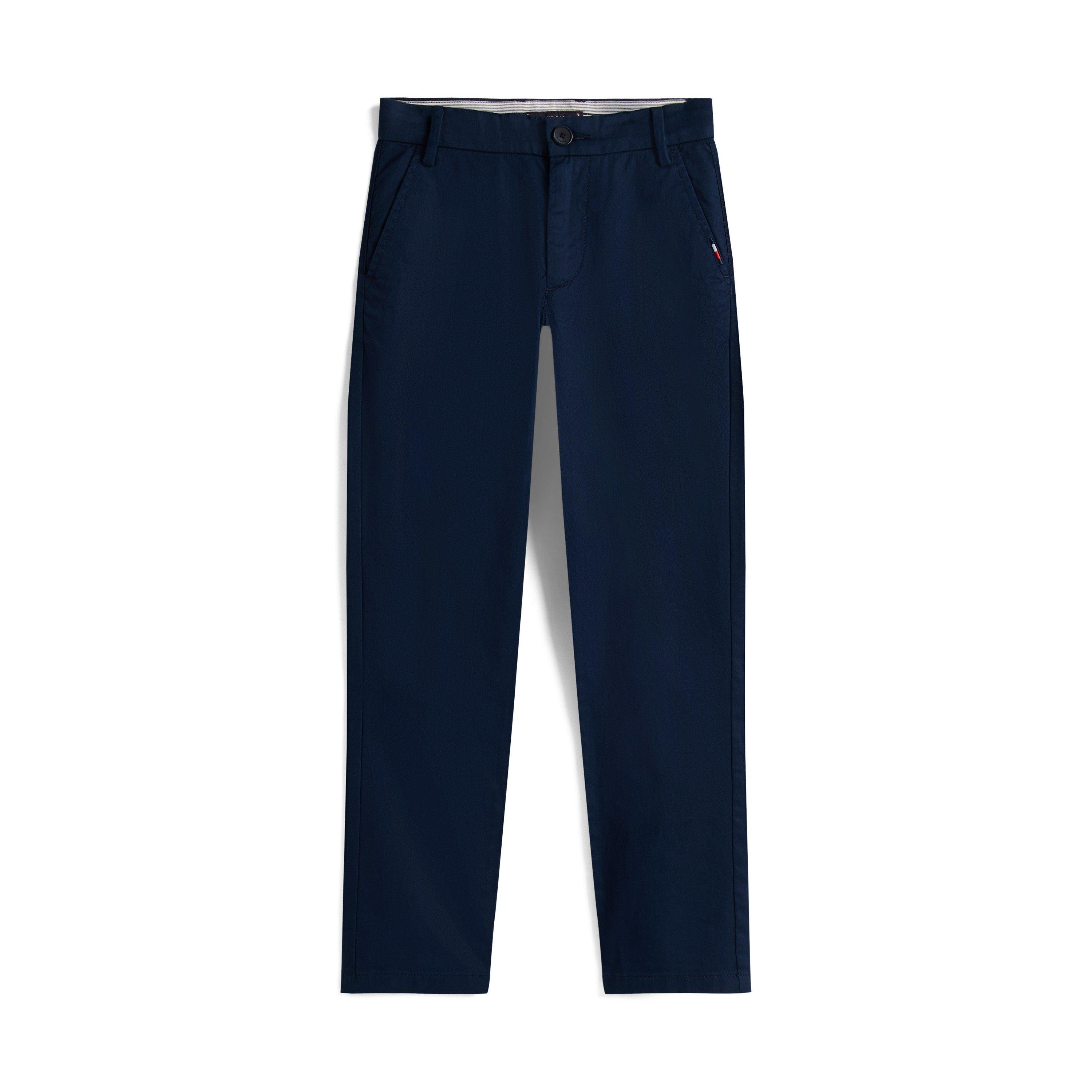 Tommy Hilfiger Boys Kids' Adaptable Waistband Durable Chinos - Dark Night Navy - 12Y