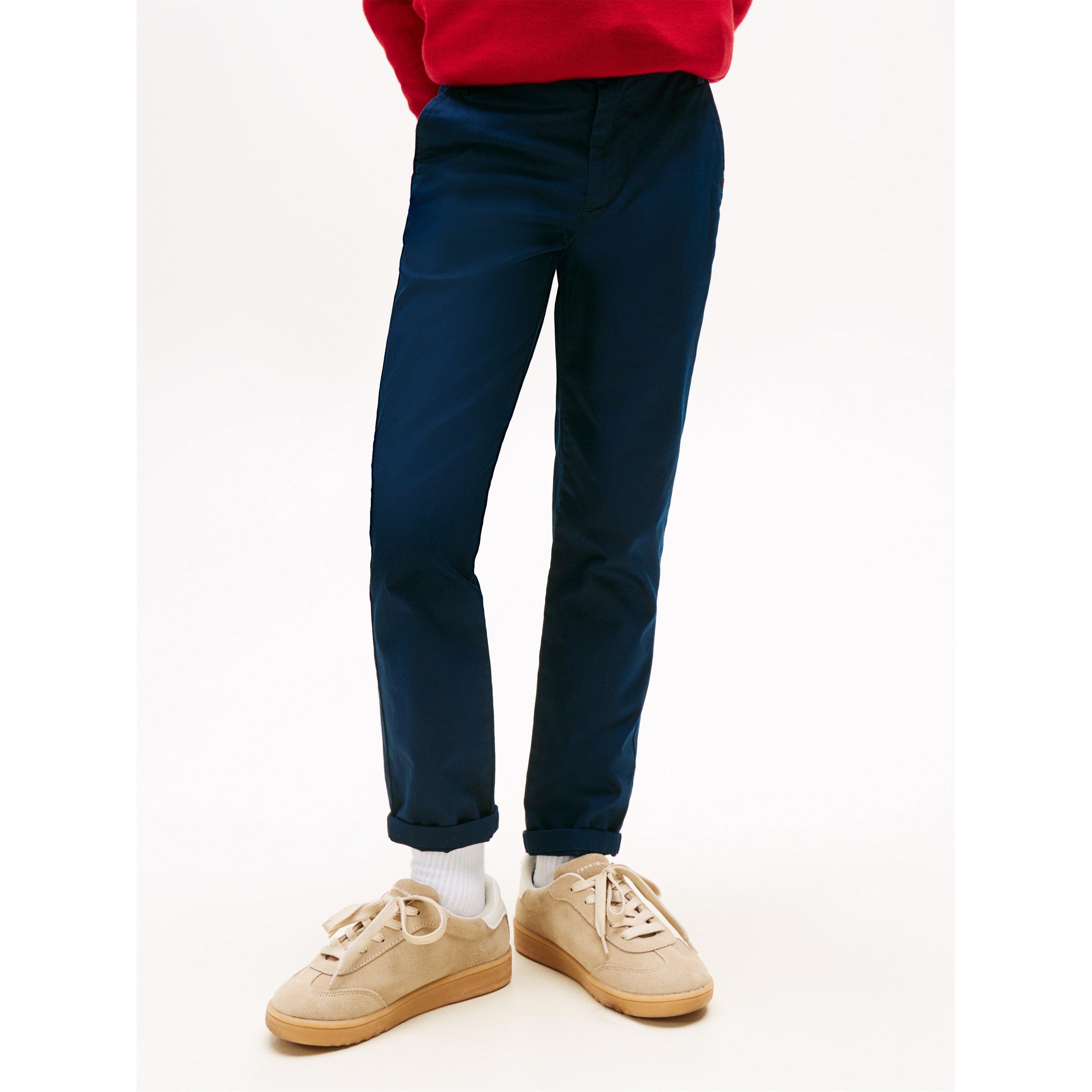 Dark Night Navy - Tommy Hilfiger - Kids' Adaptable Waistband Durable Chinos - 2