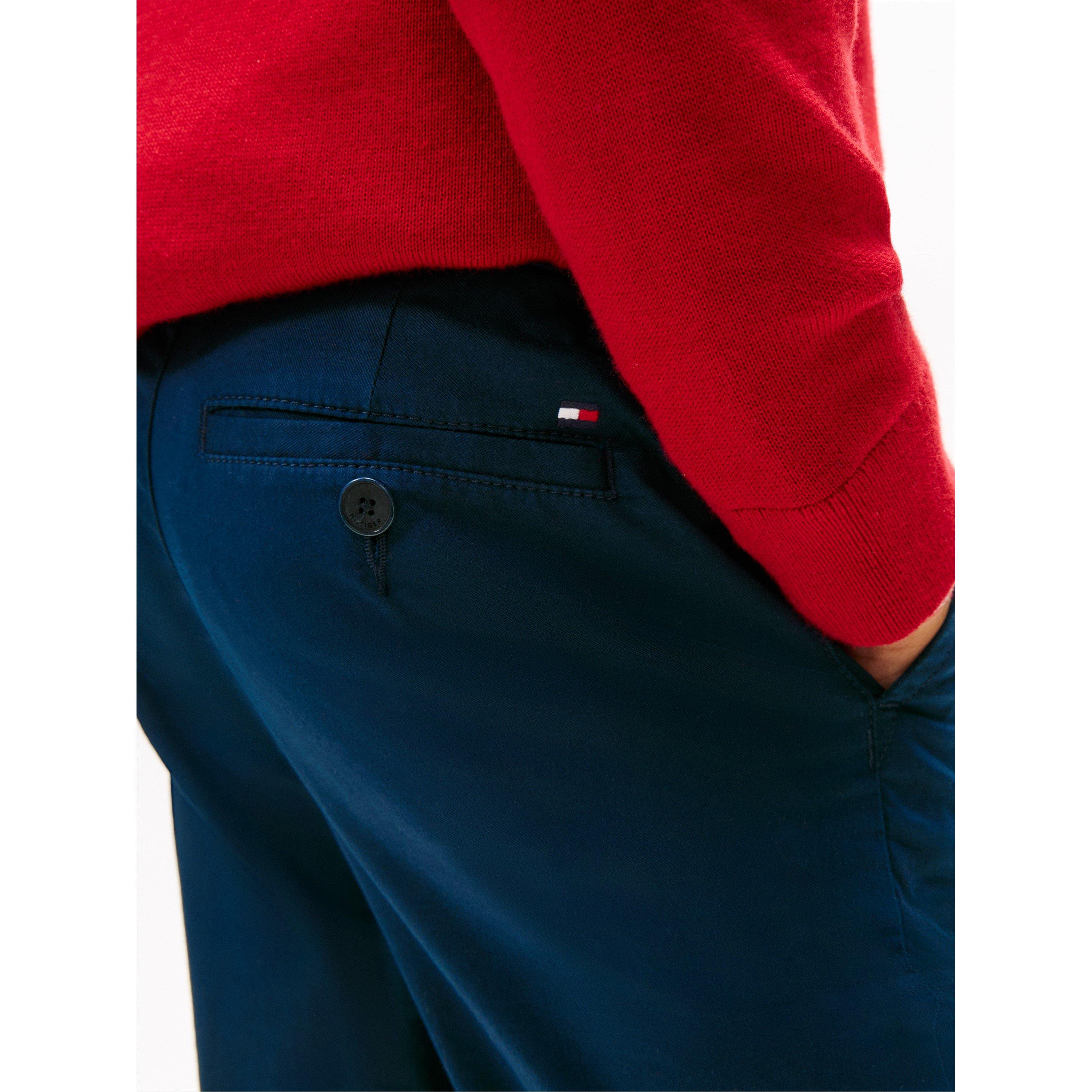 Dark Night Navy - Tommy Hilfiger - Kids' Adaptable Waistband Durable Chinos - 3
