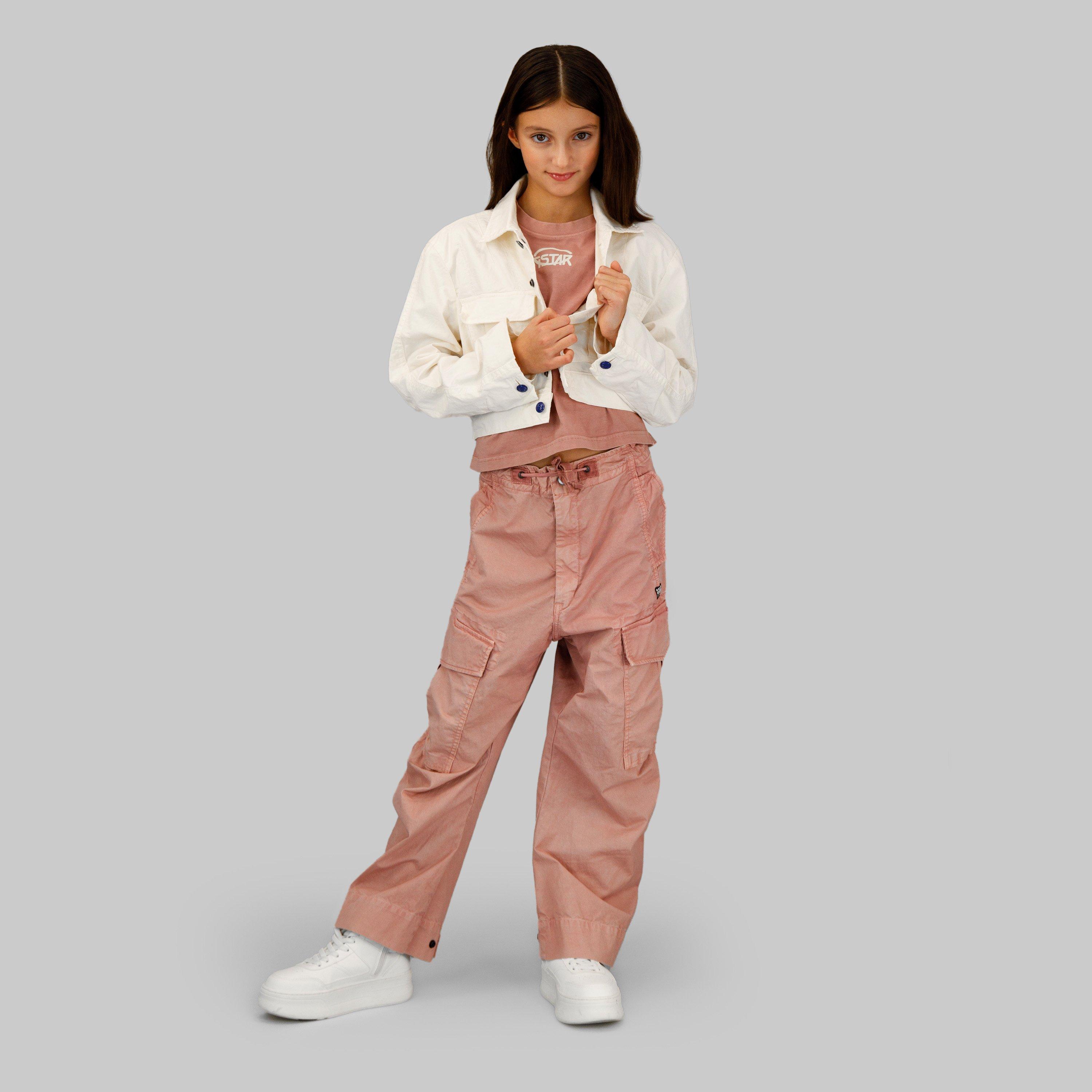 G Star Girls Kids' Pocket Cargo Trousers - Pink - 14Y