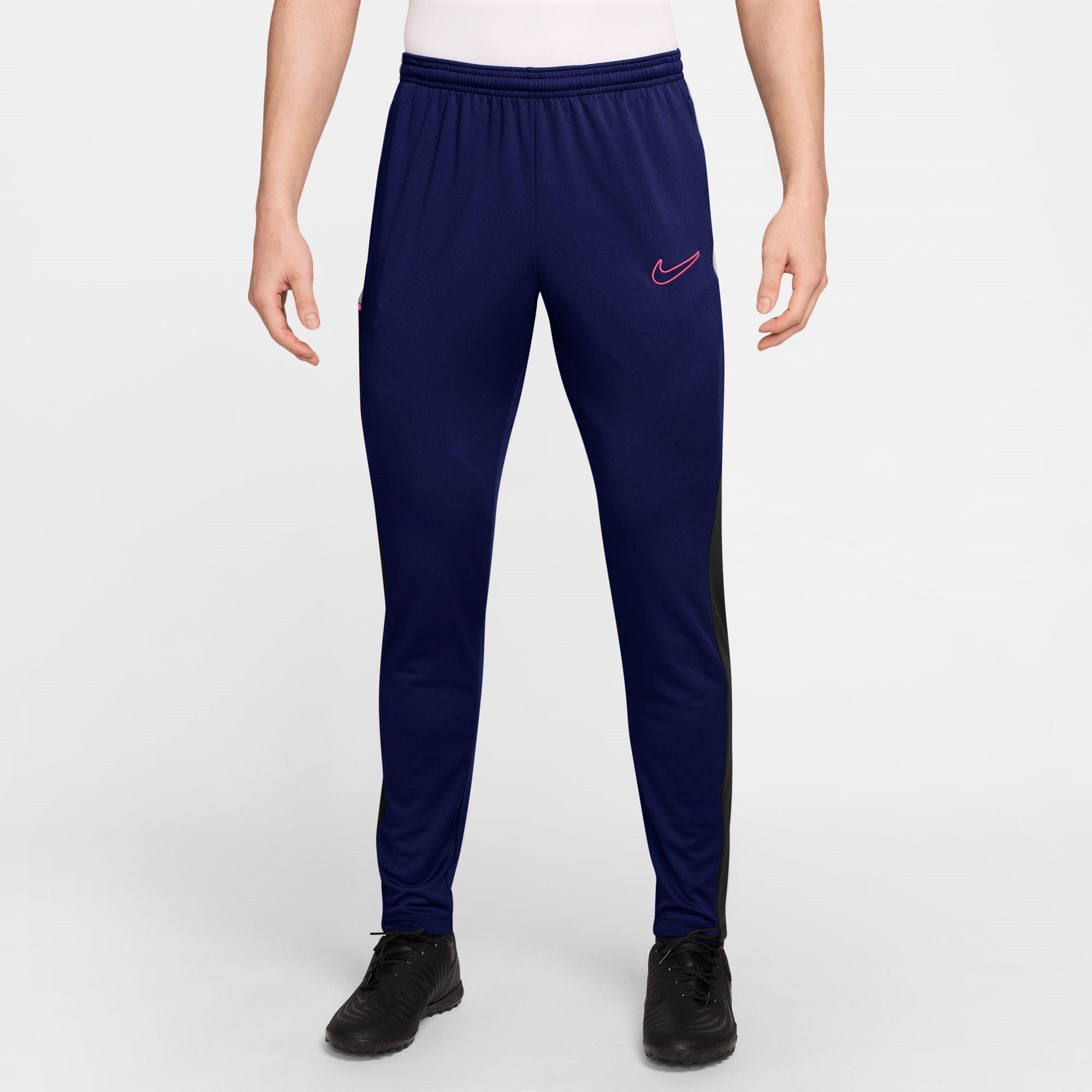 Nike Men's Academy Zippered Tracksuit Bottoms - Blue/Pink - 2XL