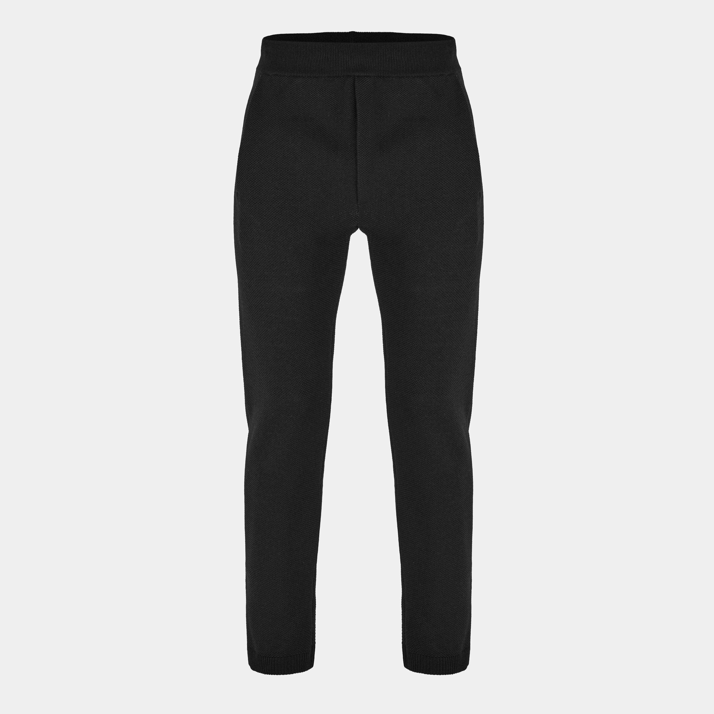 Black - Boss - Men's P Perin Knitted Straight Trousers - 1