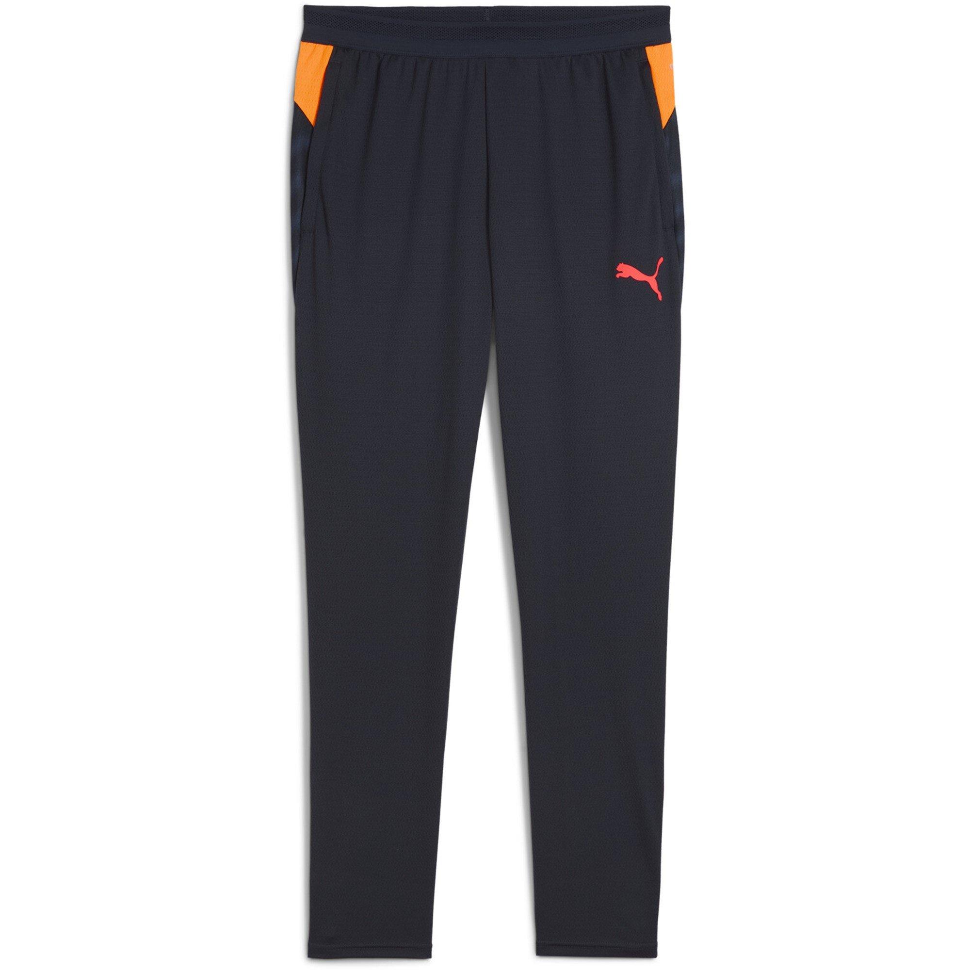 Puma  Individual Cup Tracksuit Bottoms Mens - Navy/Orange - 2XL