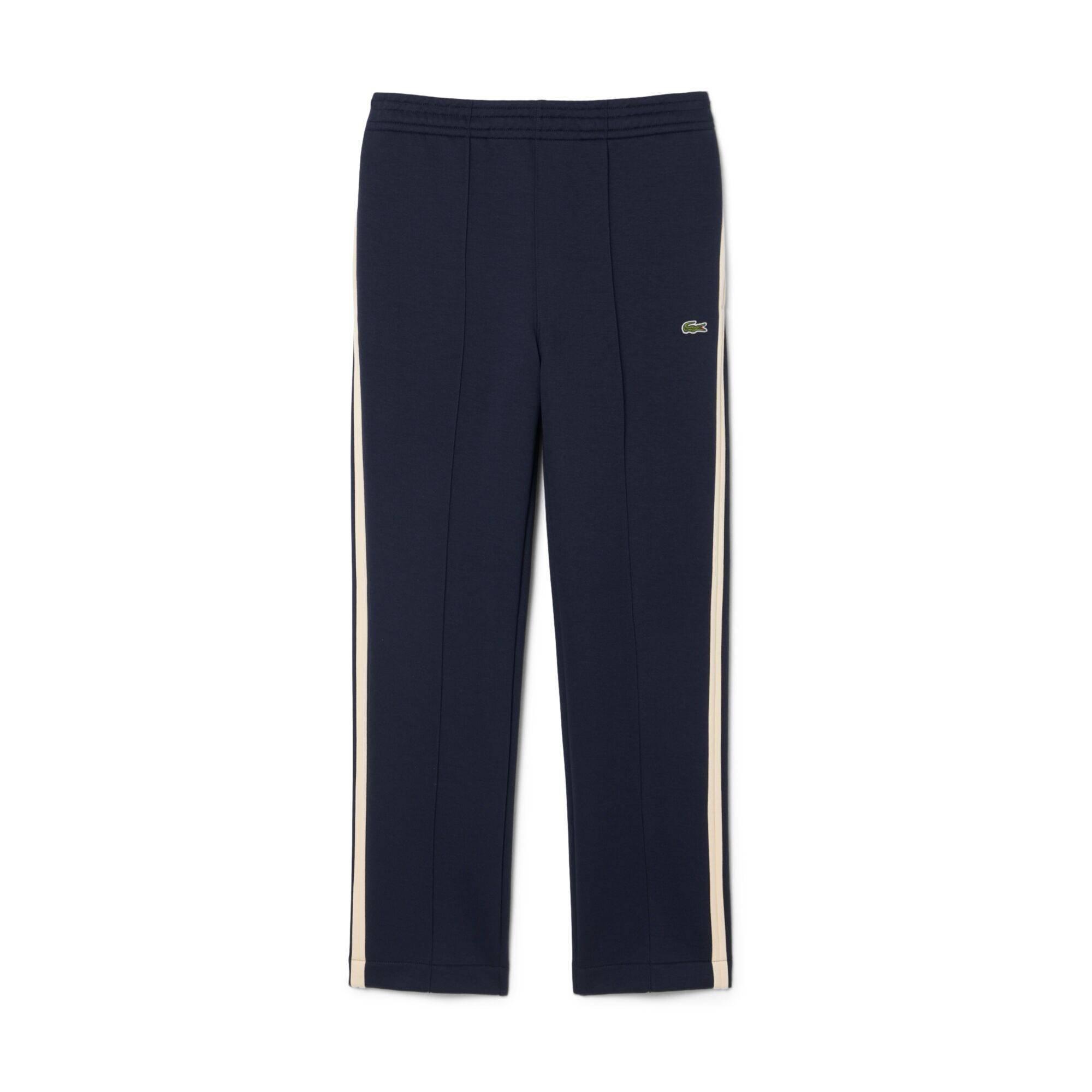 Navy MXQ - Lacoste - Men's Stripe Cotton Joggers - 1