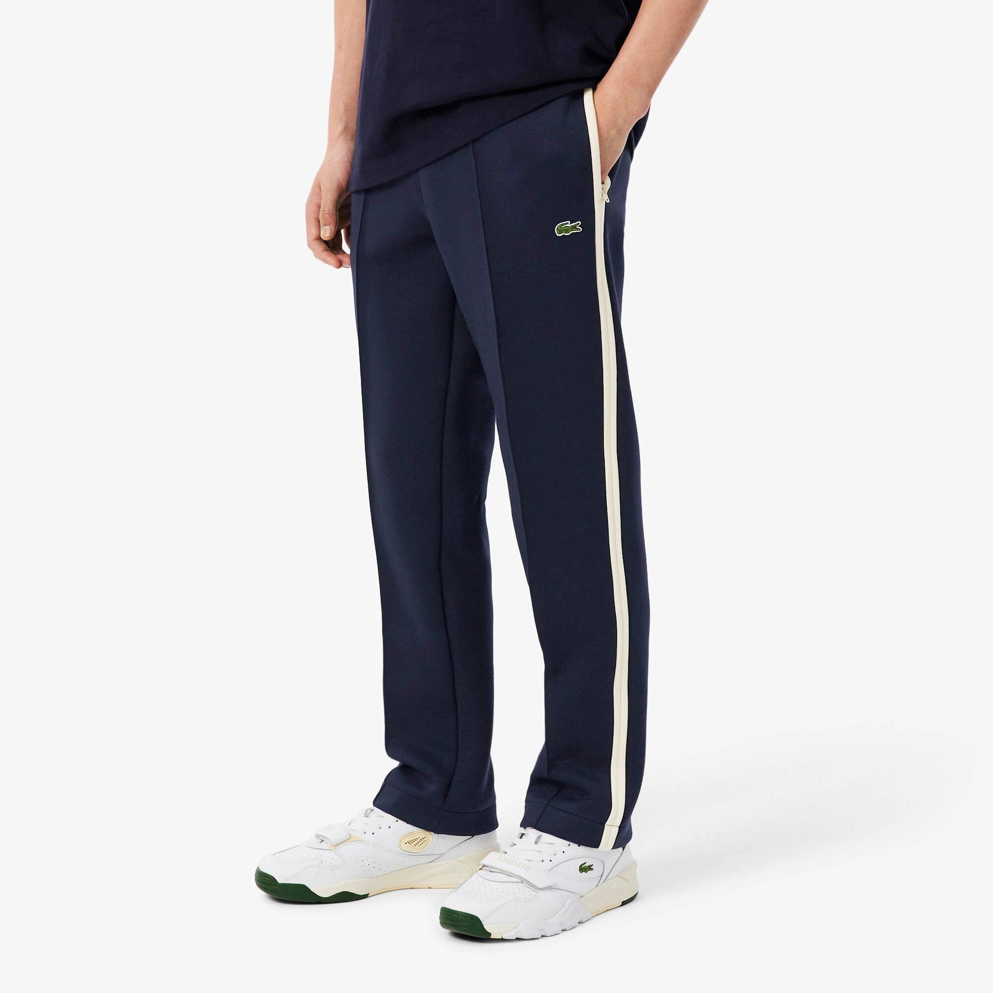 Navy MXQ - Lacoste - Men's Stripe Cotton Joggers - 2