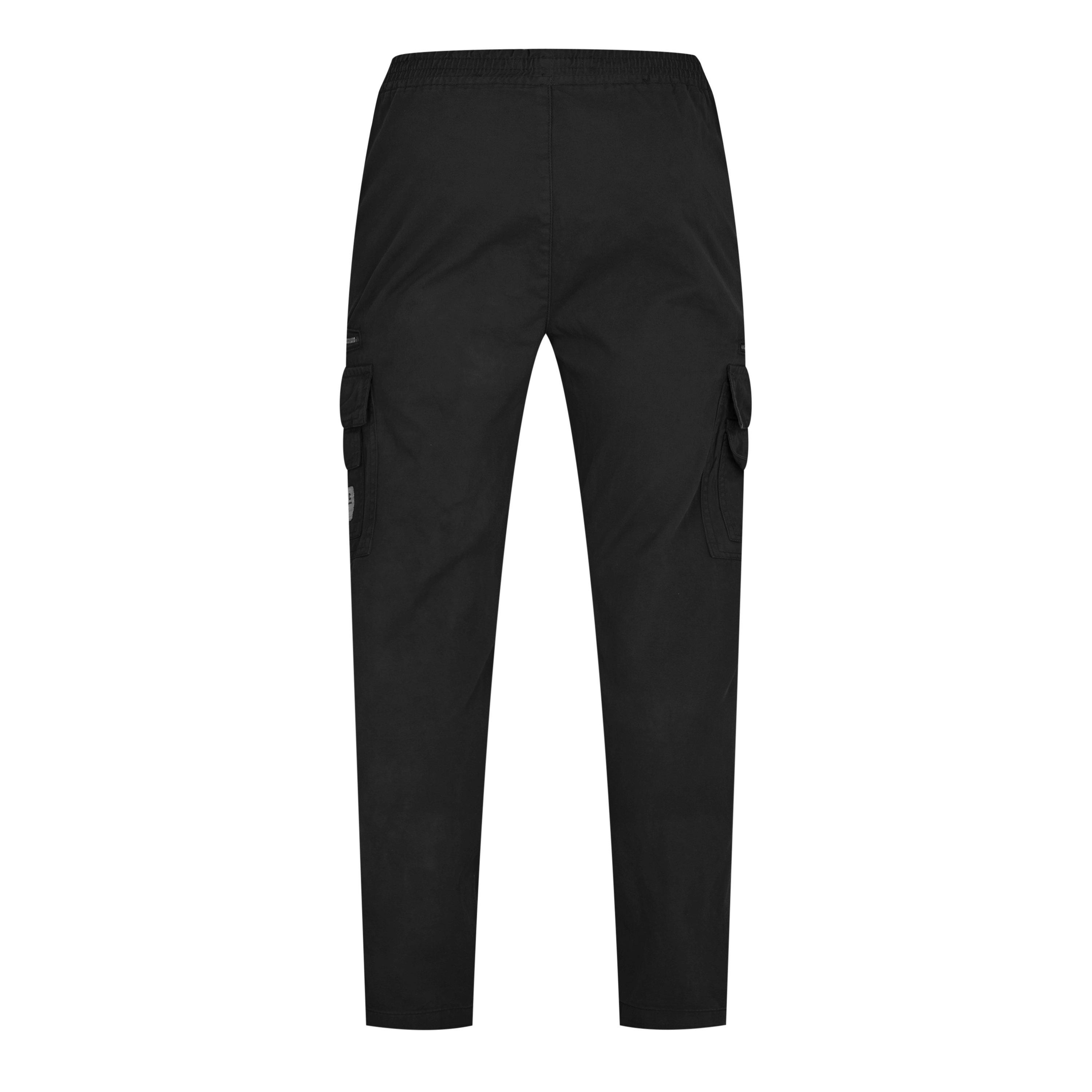 Schwarz - DFND London - Men's Race Paneled Cargo Trousers - 2
