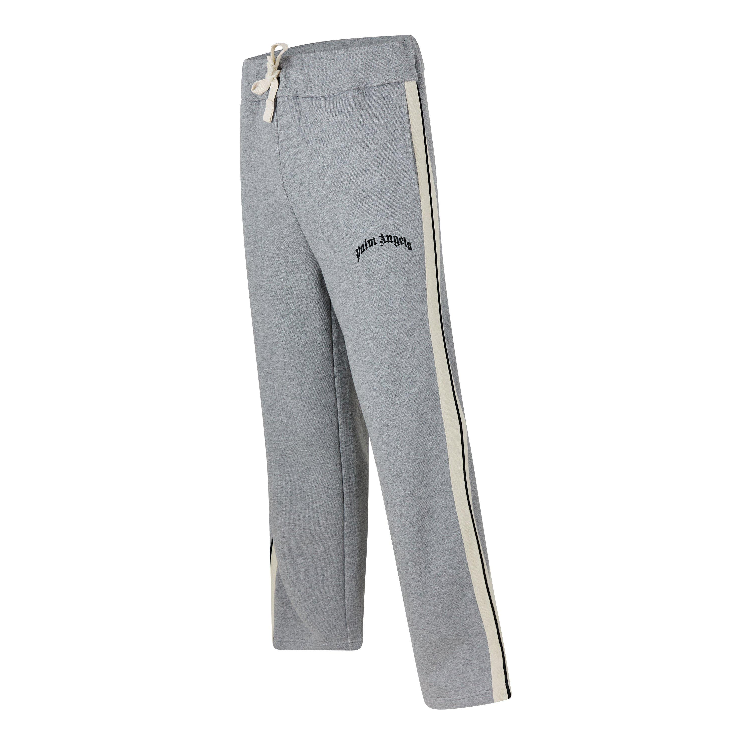 Grey - Palm Angels - Men's Open Hem Jersey Joggers - 4