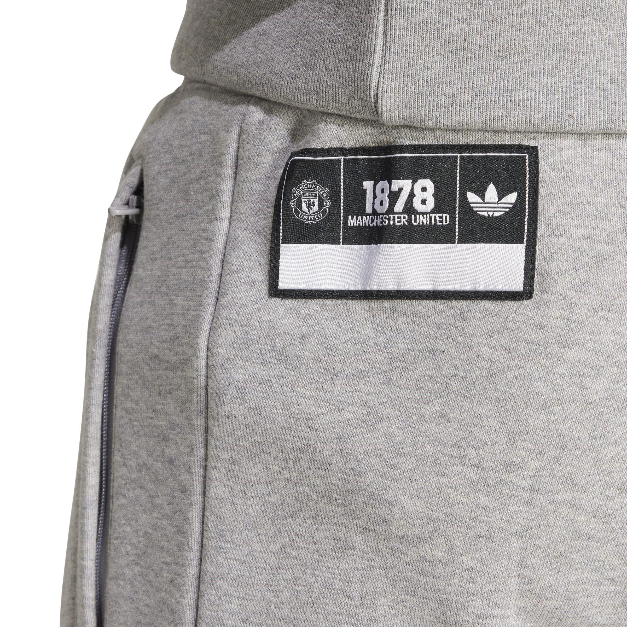 Grey Heather - adidas - Manchester United VRCT Tracksuit Bottoms Mens - 6