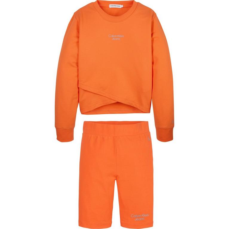 Orange - Air Jordan 5 Oil Grey Hoodies - French Connection FCUK Vit t-shirt med långa ärmar och skriftlogga - 1
