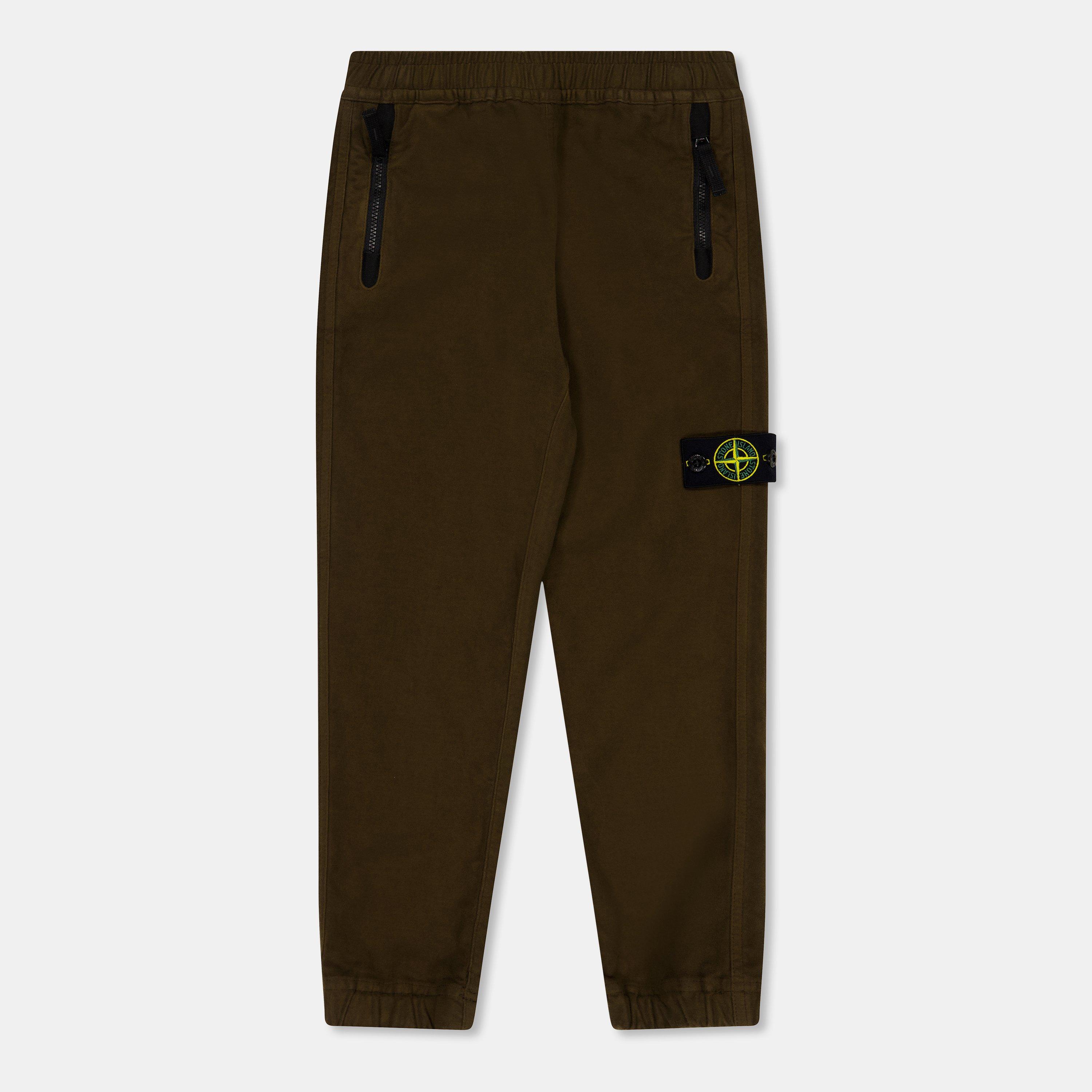Mil Green V0054 - Stone Island - Kids' Moleskin Cargo Trousers - 1