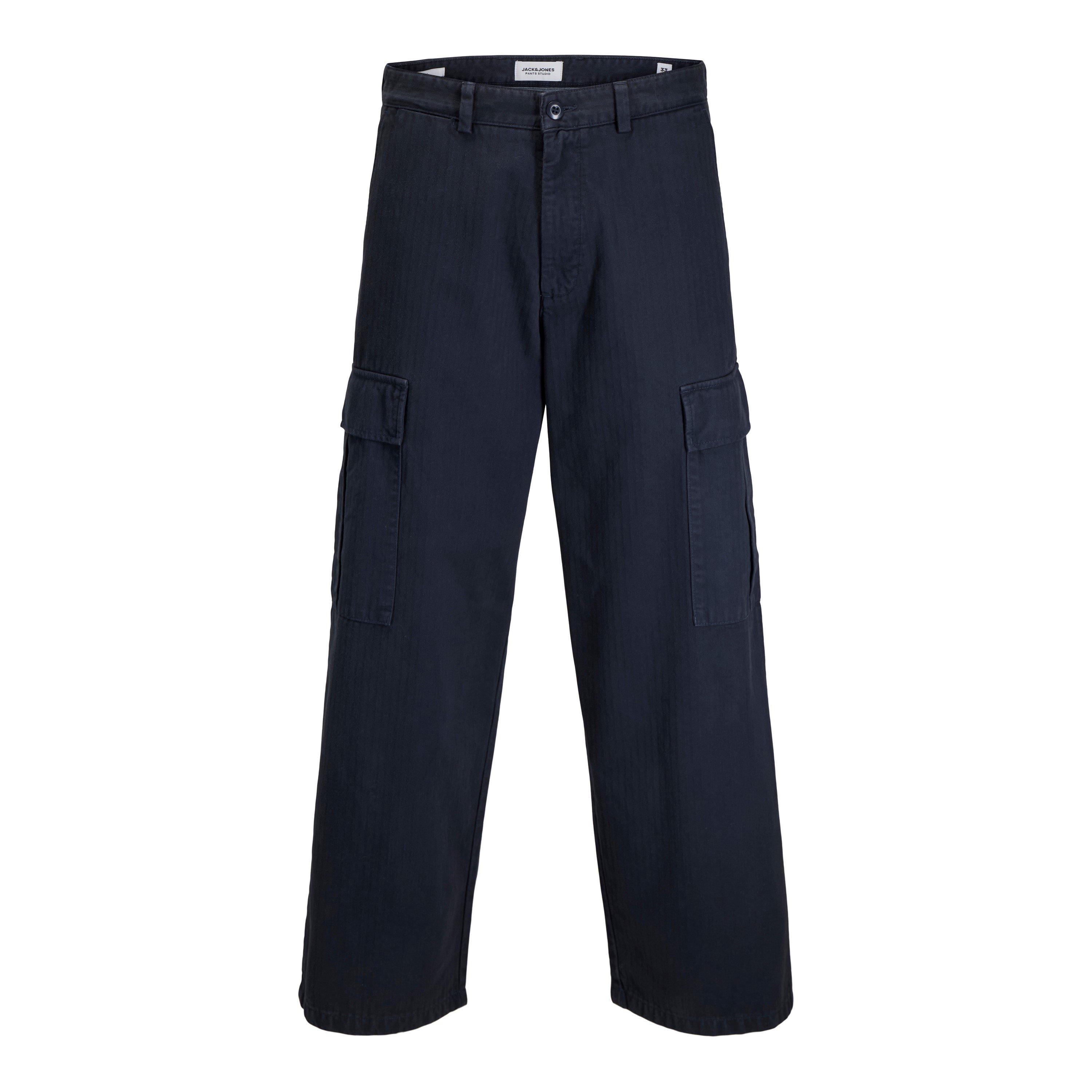 Jack And Jones Men's Owen Cargo Trousers - Dark Navy - 33W R