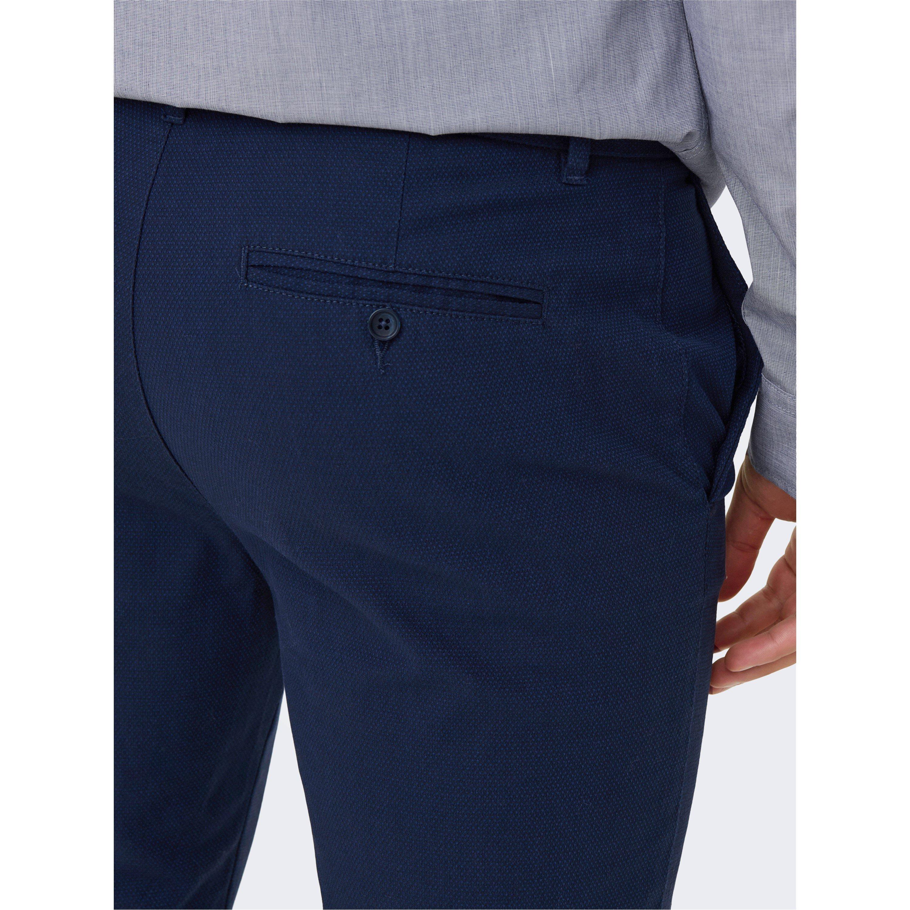 Dark Navy - Only - Slim Fit Trousers - 4