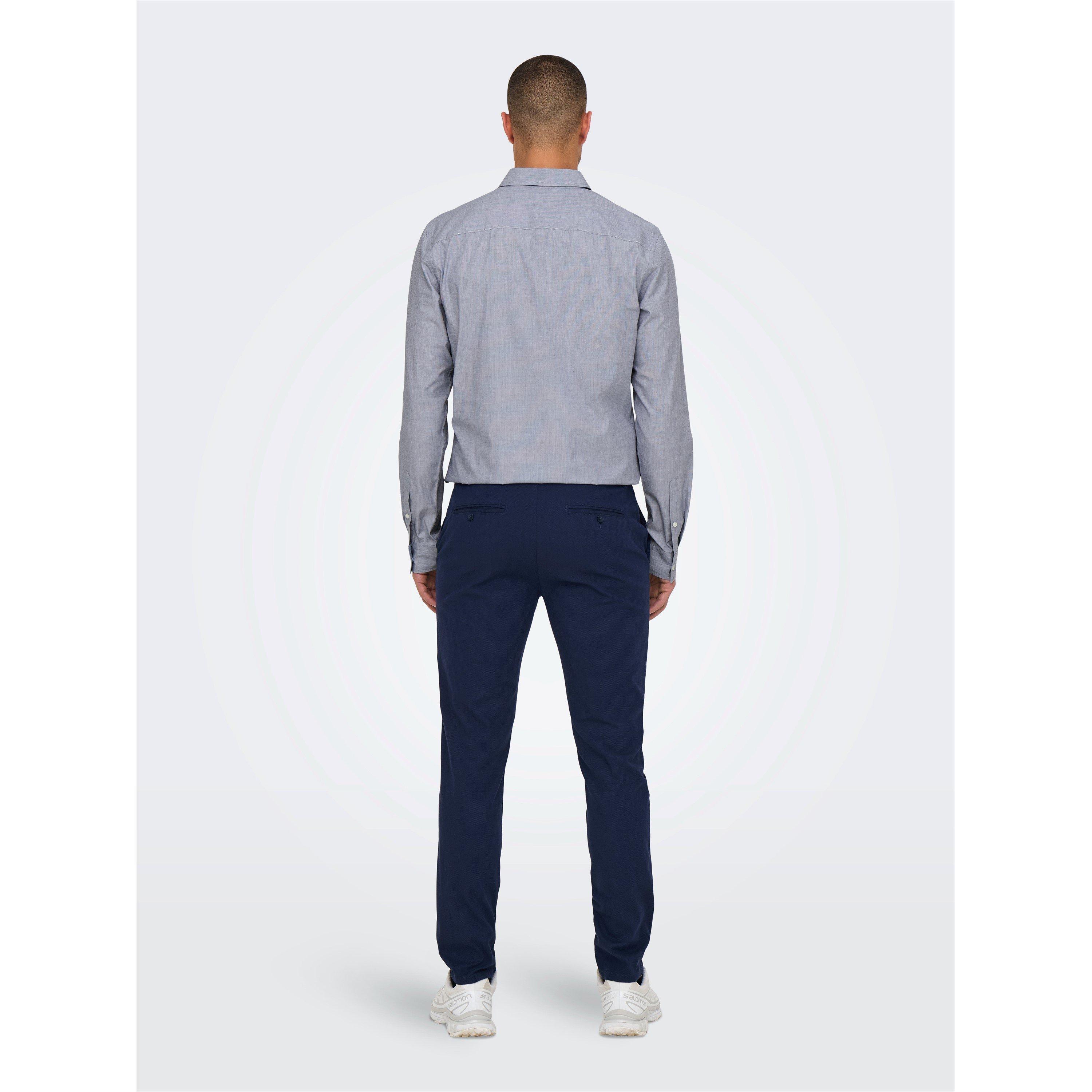 Dark Navy - Only - Slim Fit Trousers - 5