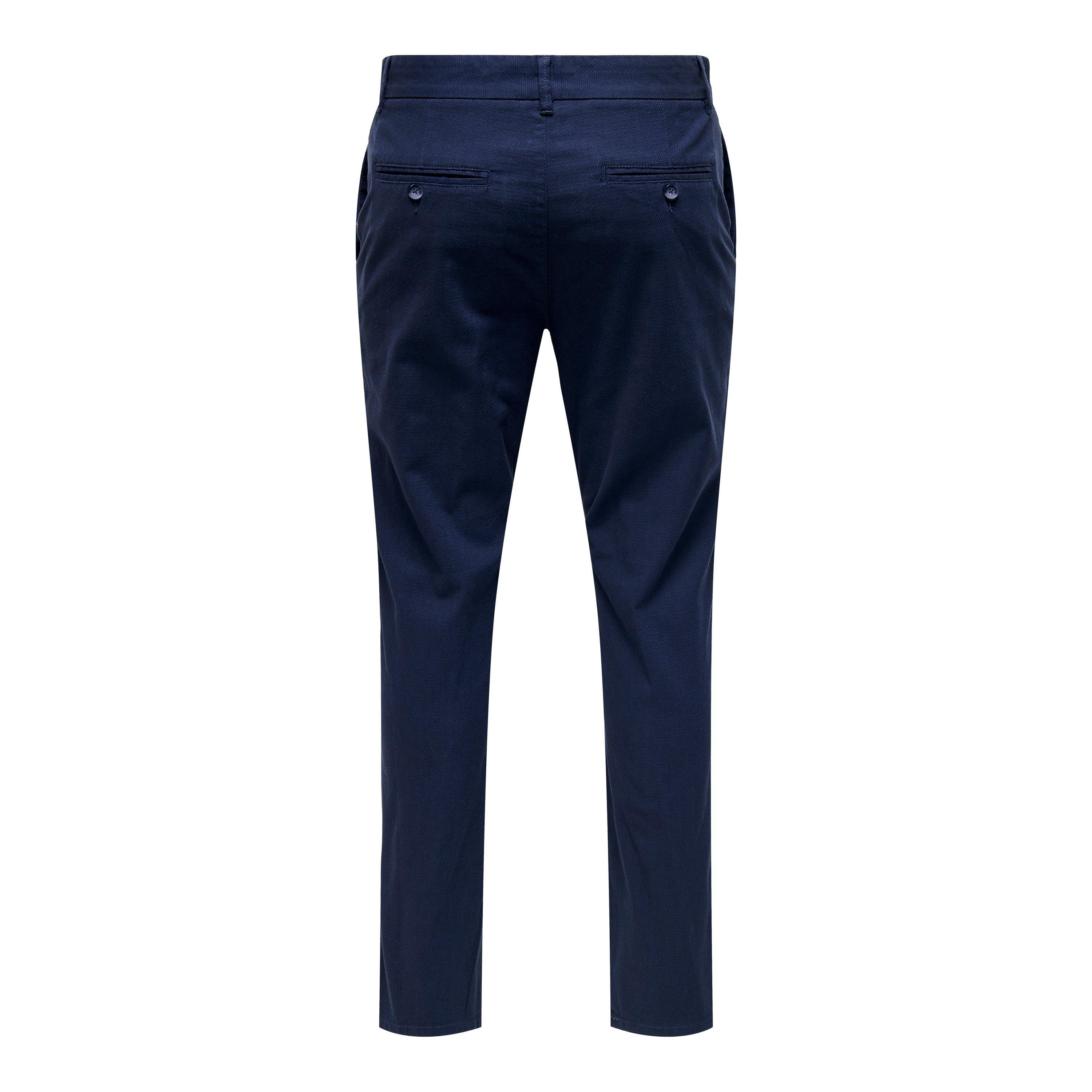 Dark Navy - Only - Slim Fit Trousers - 7