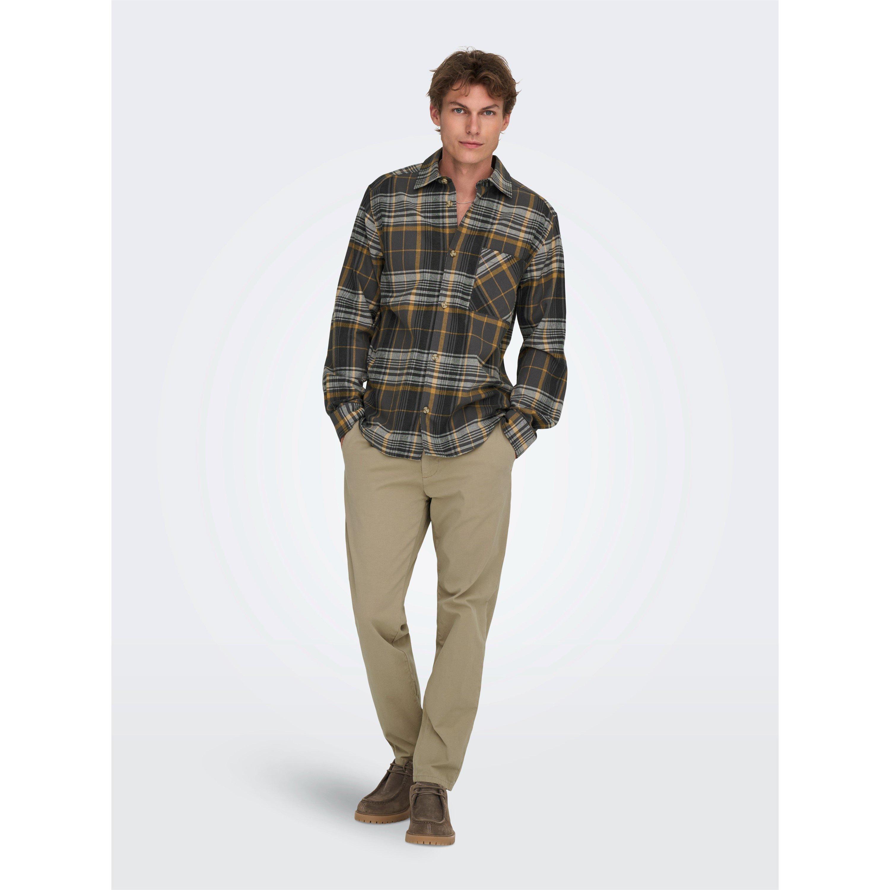 Only Men's Chino Straight Leg Trousers - Coriander - 29W R