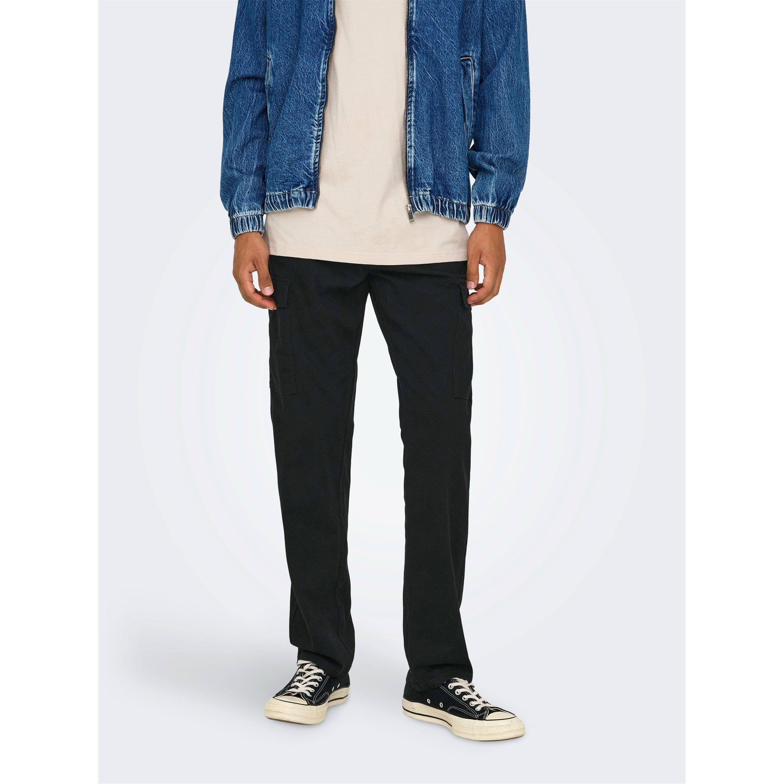 Black - Only - Cargo Trousers - 2