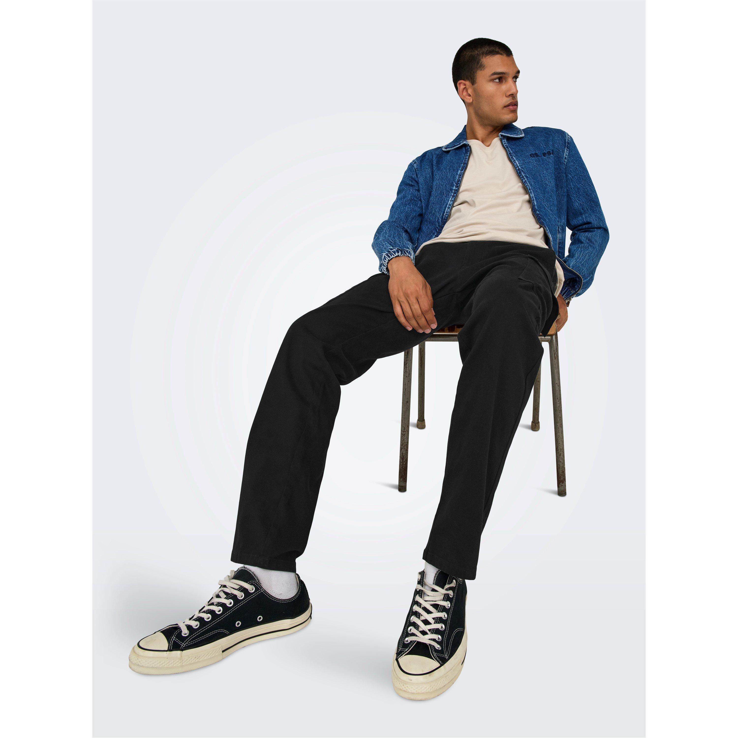 Black - Only - Cargo Trousers - 3