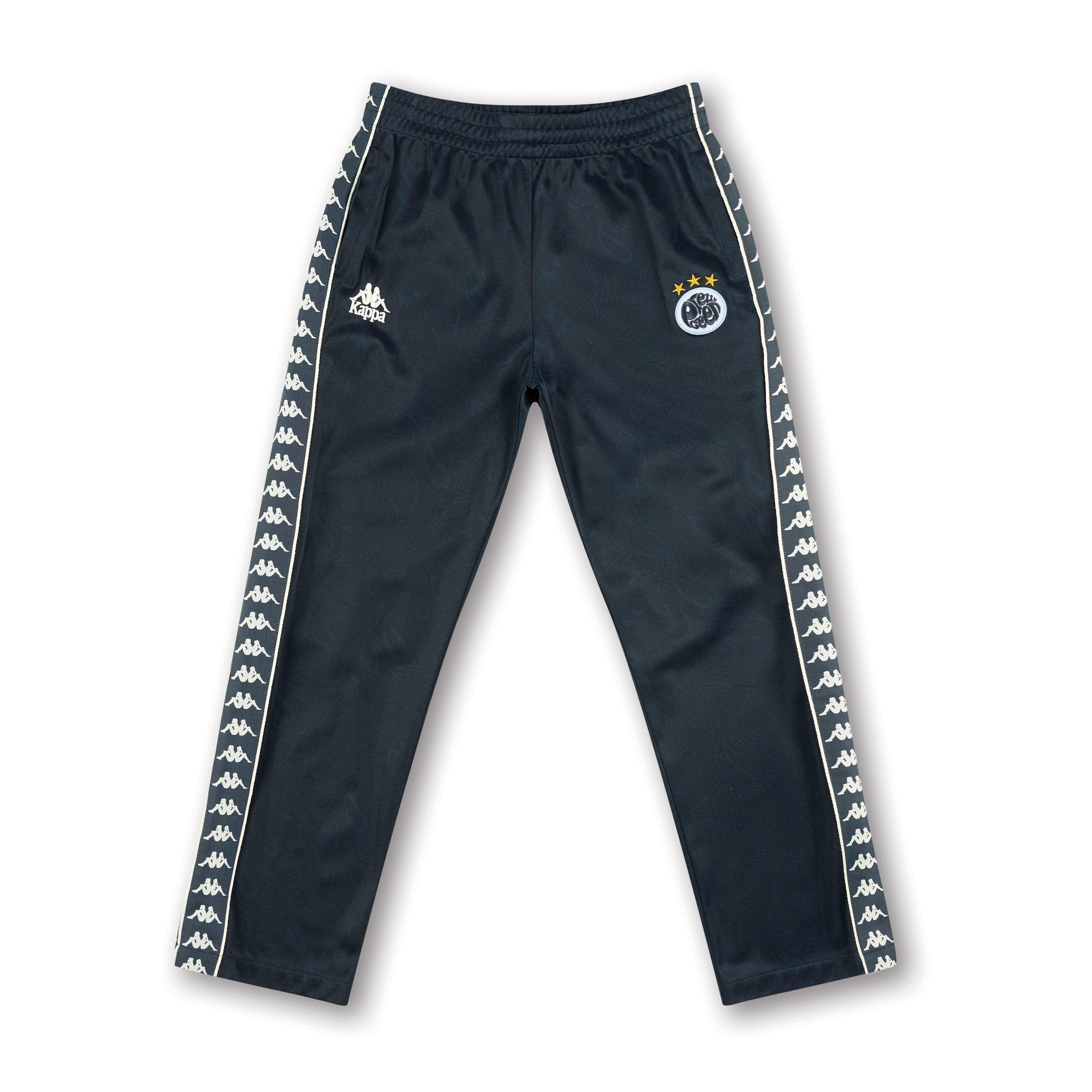 Kappa Men's Closed Hem Poly Joggers - Blue/White Gpt - S