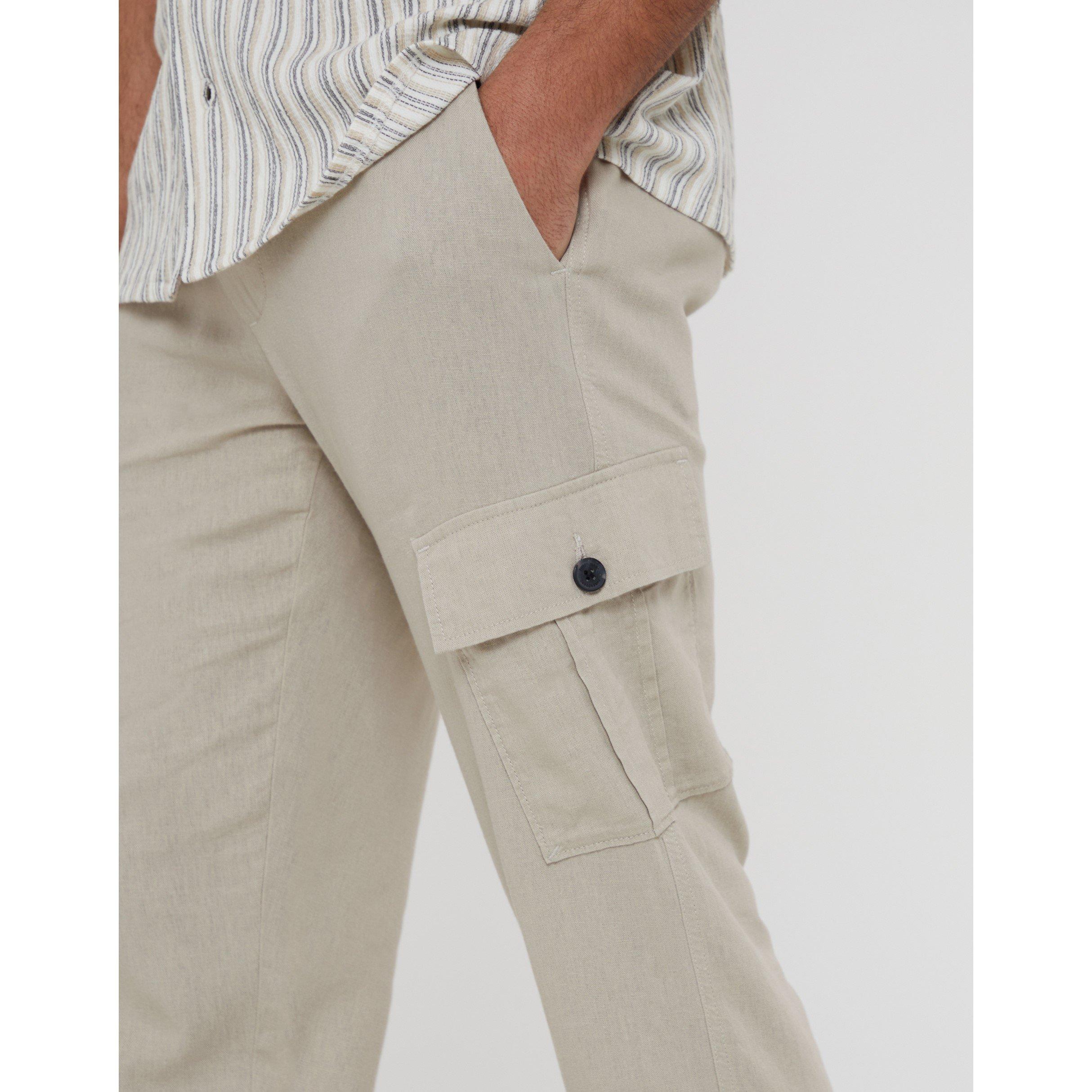 Stein - Threadbare - Linen Cargo Trousers - 4