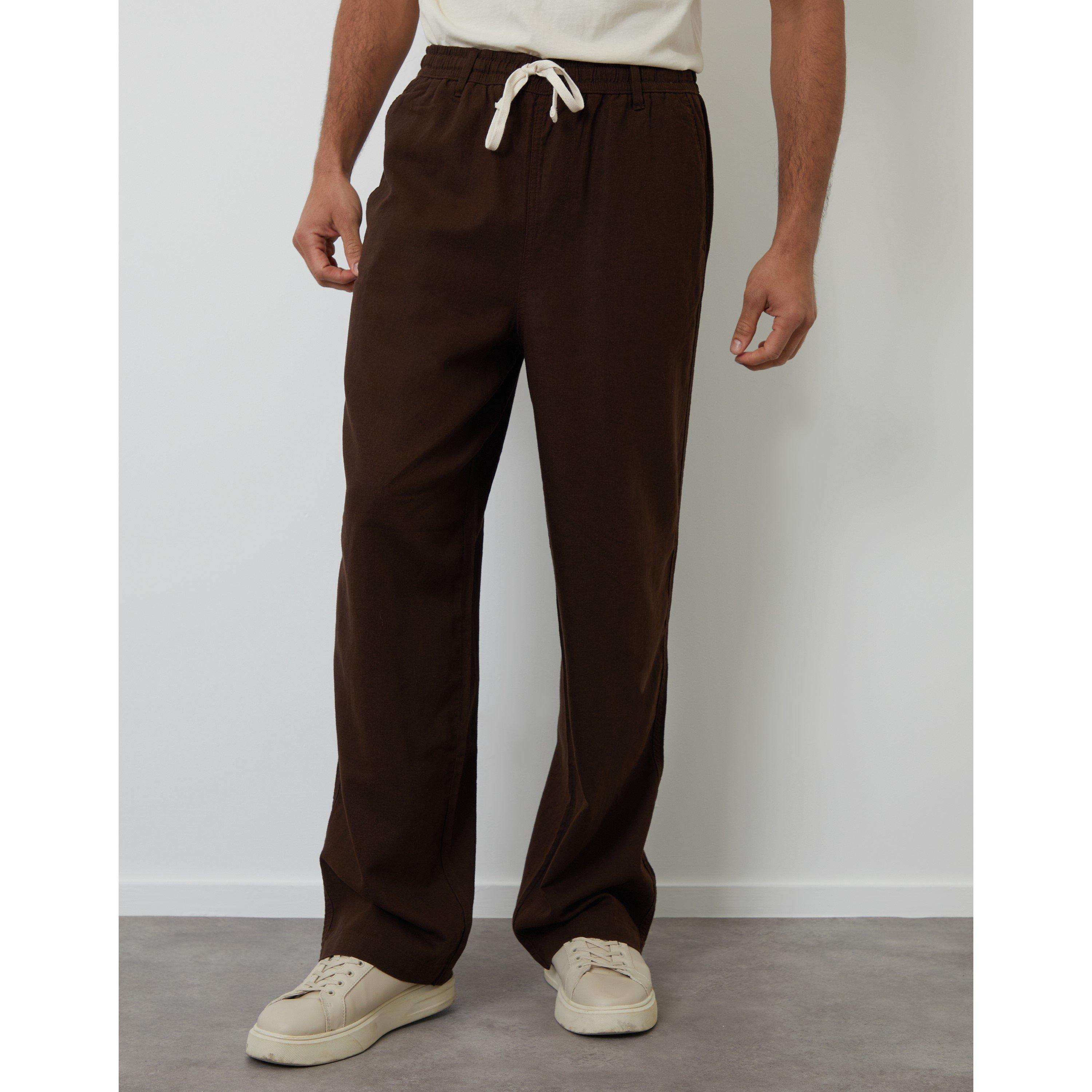 Chocolate - Threadbare - Men's Straight Leg Trousers - 1