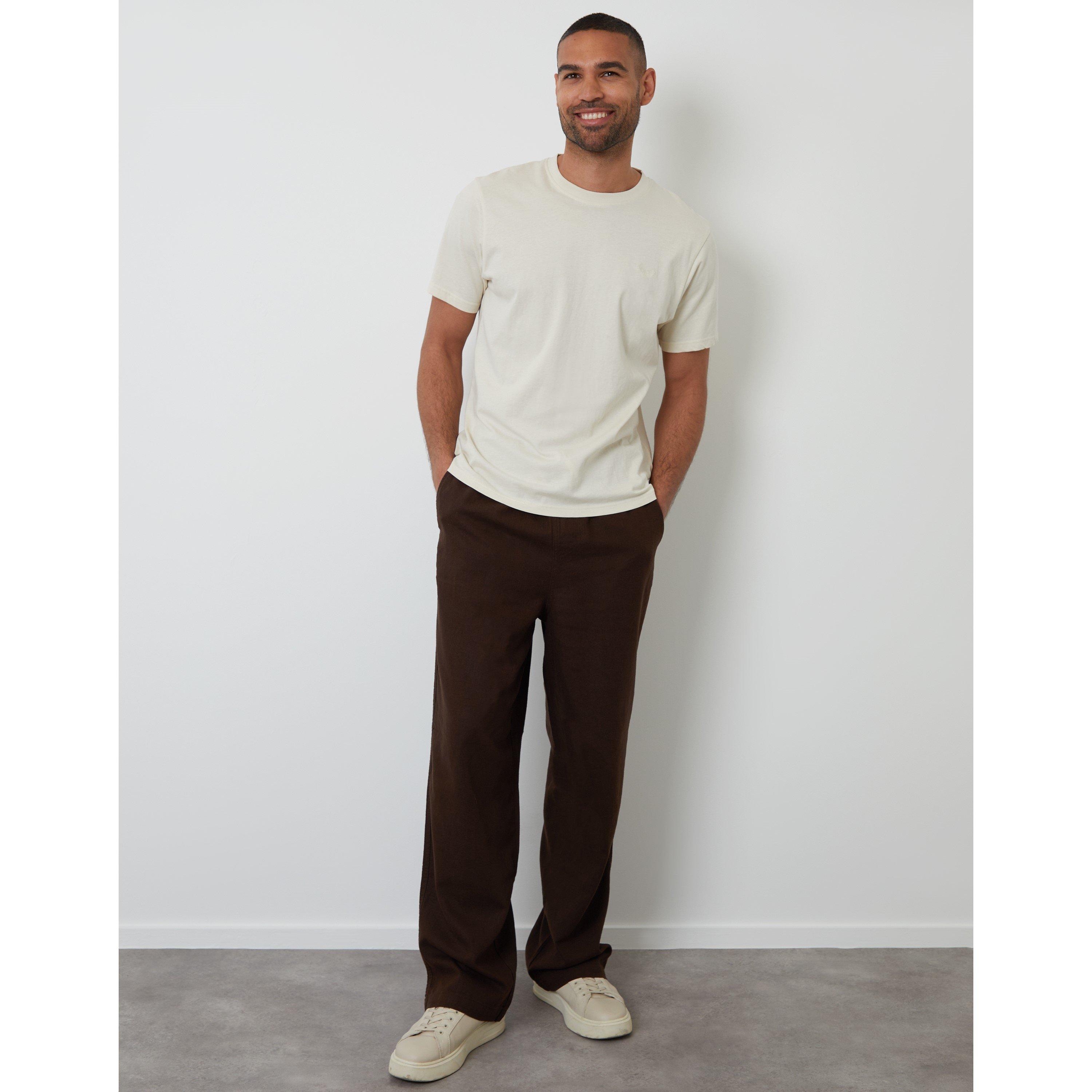 Chocolate - Threadbare - Men's Straight Leg Trousers - 2