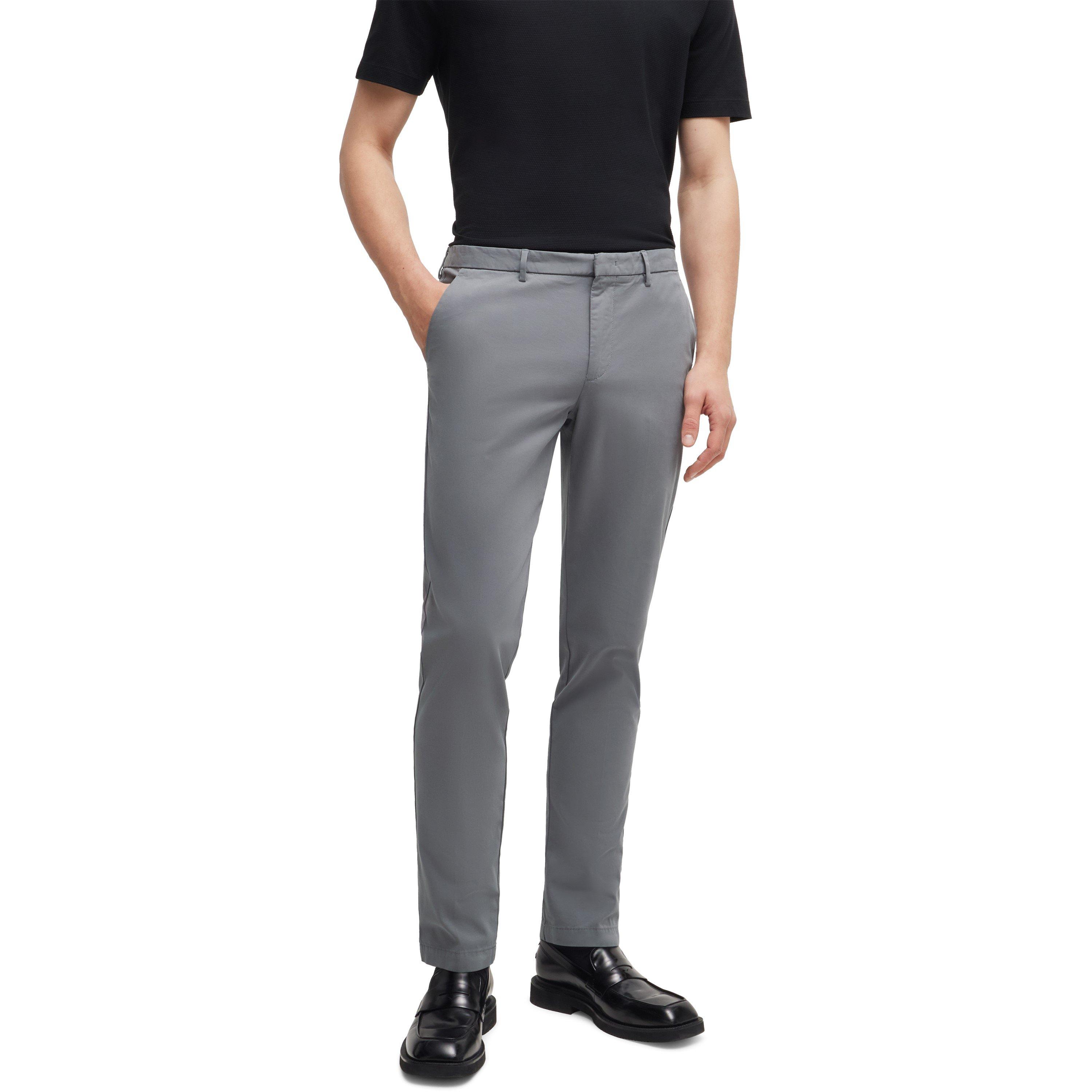 Dark Grey - Boss - Men's Kaito3 Straight Leg Trouser - 2