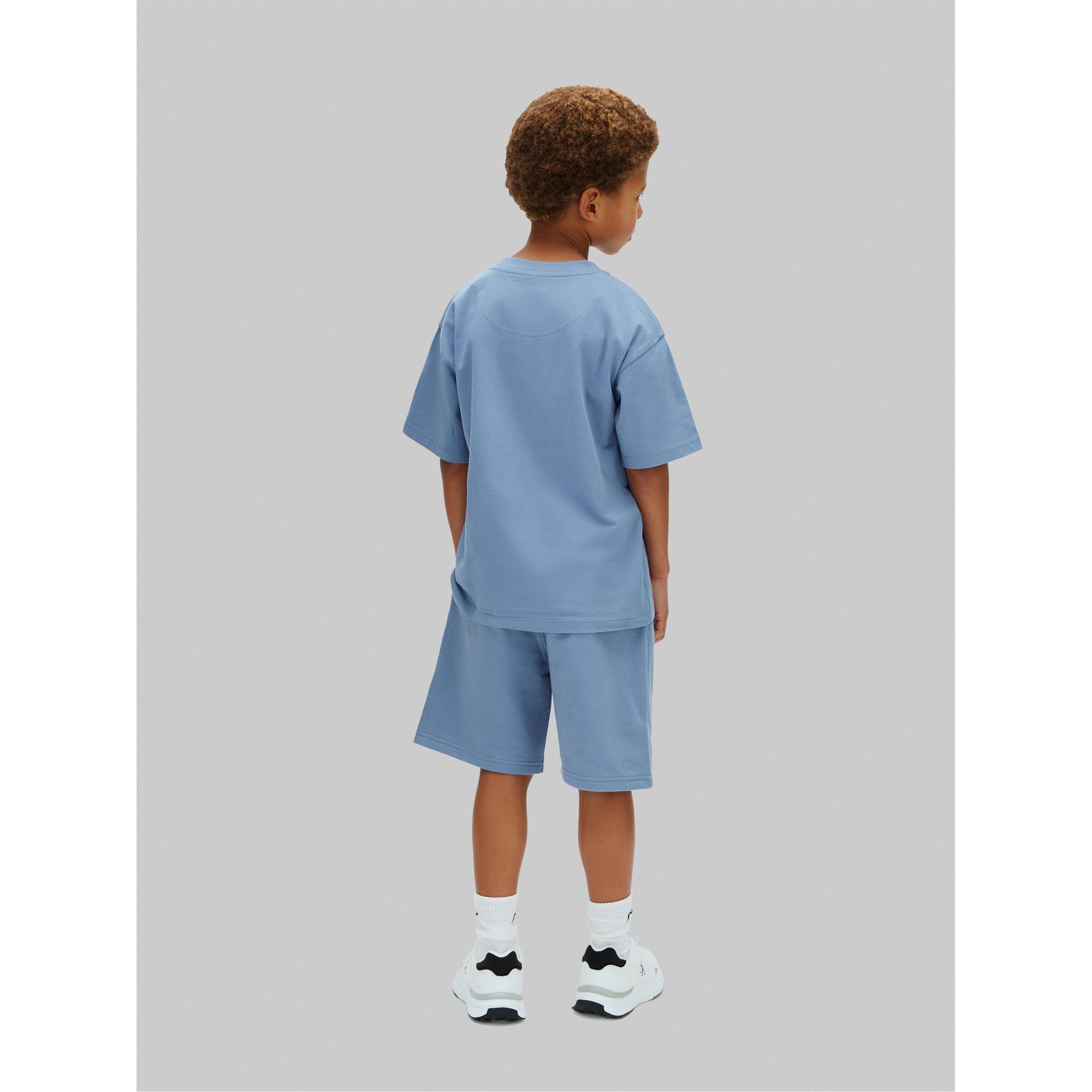 Satin Blue C4I - Calvin Klein Jeans - CKJ Tee Short Set Jn62 - 4