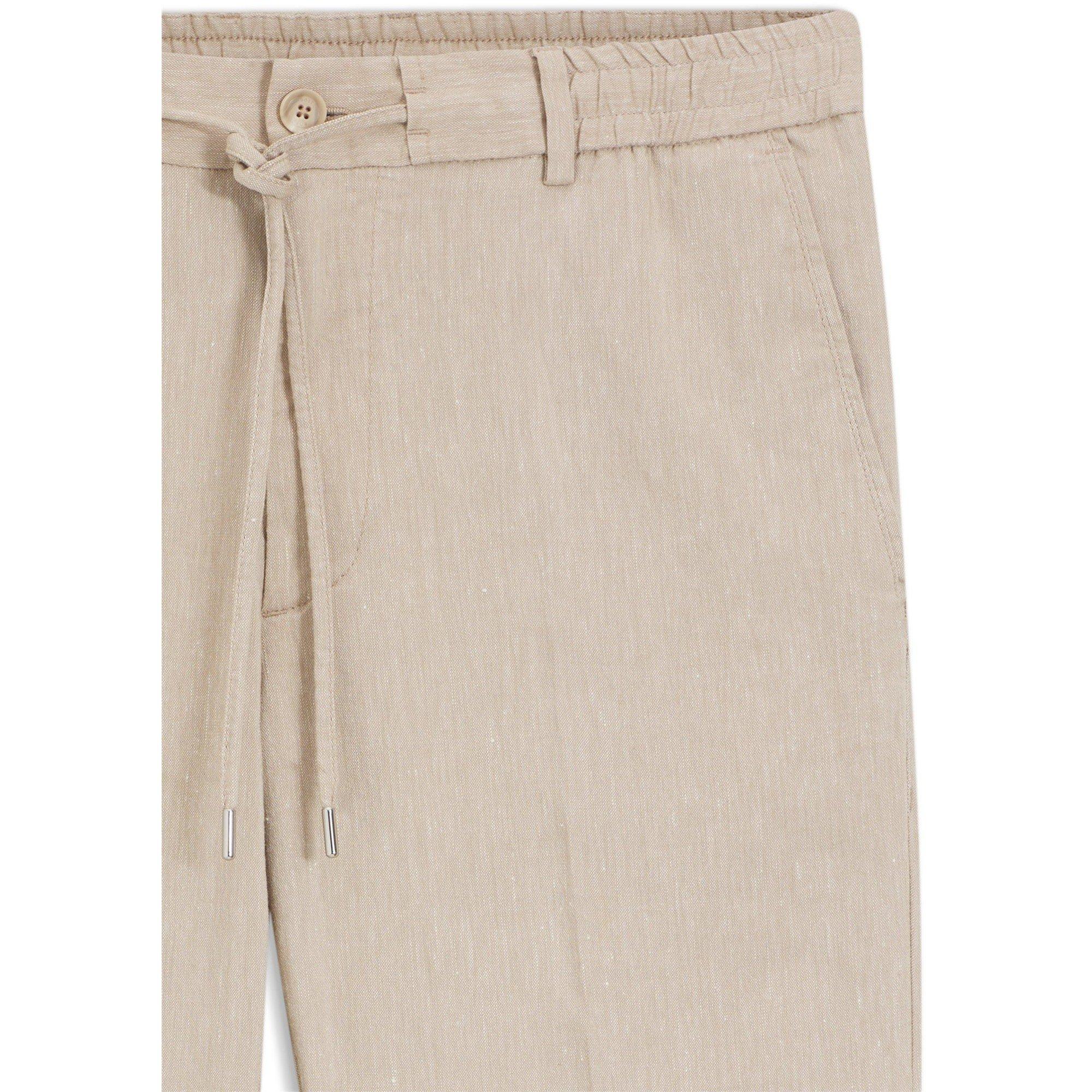 Beige 286 - Boss - Men's Straight Leg Trousers - 6