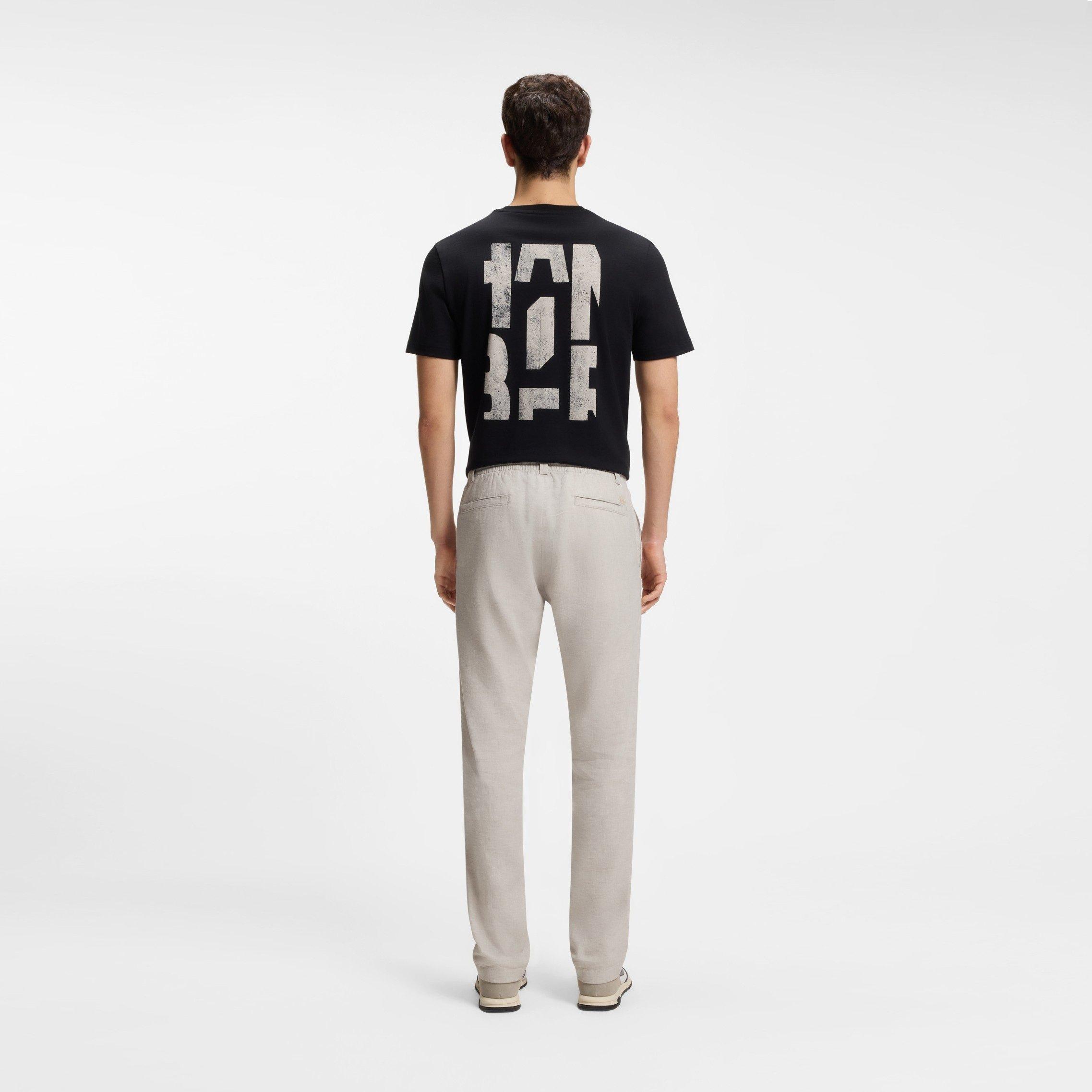 Light Grey 070 - Boss - Men's Straight Leg Trousers - 3