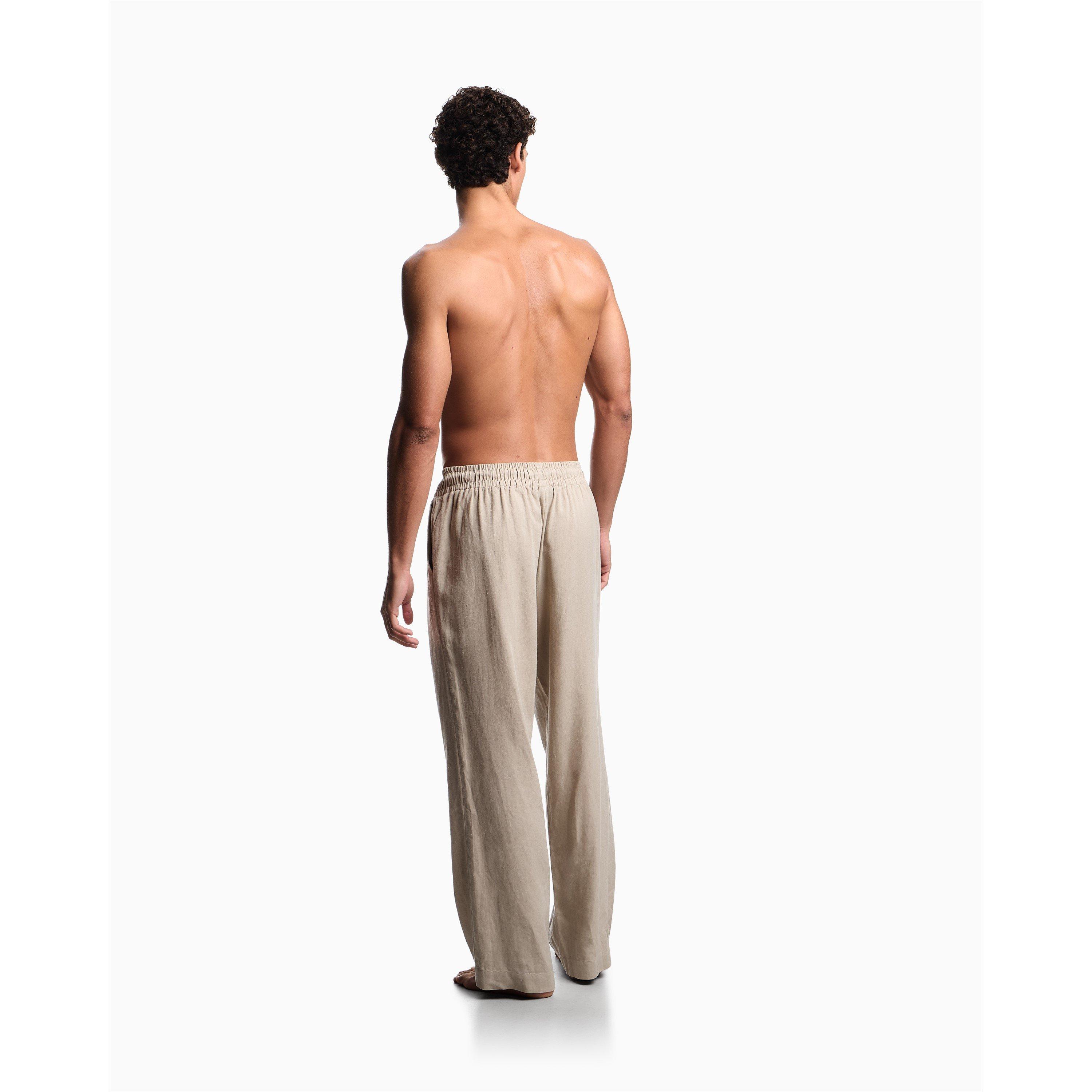 GREYISH-BROWN - Emporio Armani - PANT BEACHWEAR - 3